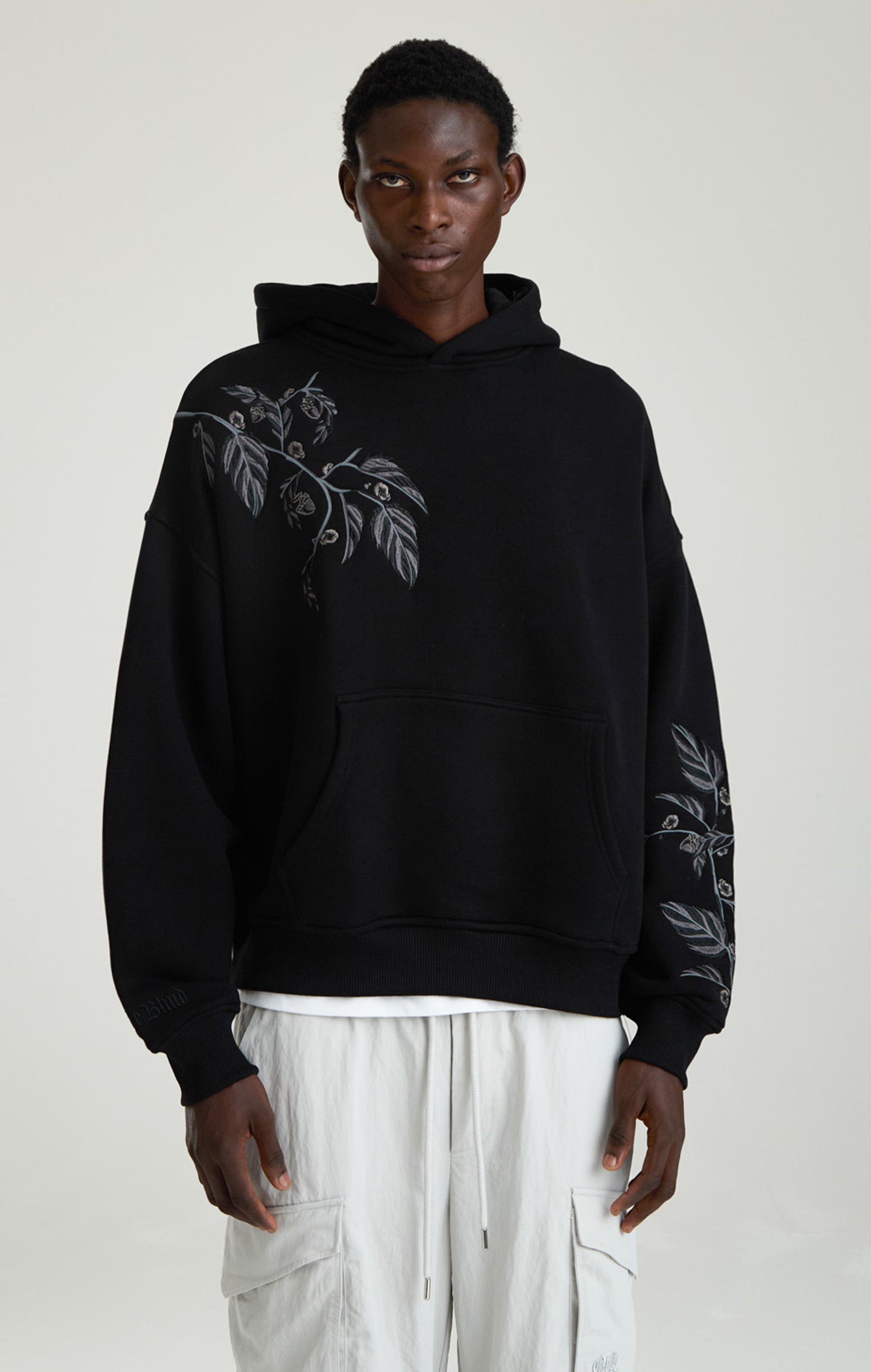 BLACK ACORN HOODIE