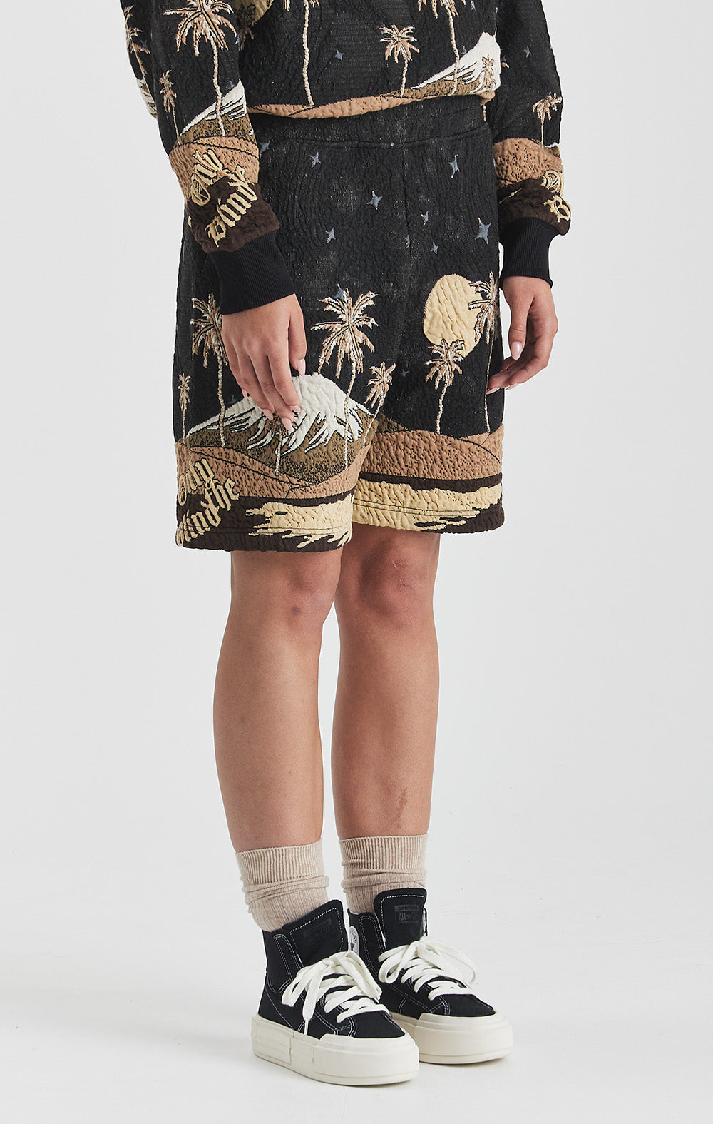 Sepia Mountain Jacquard Shorts