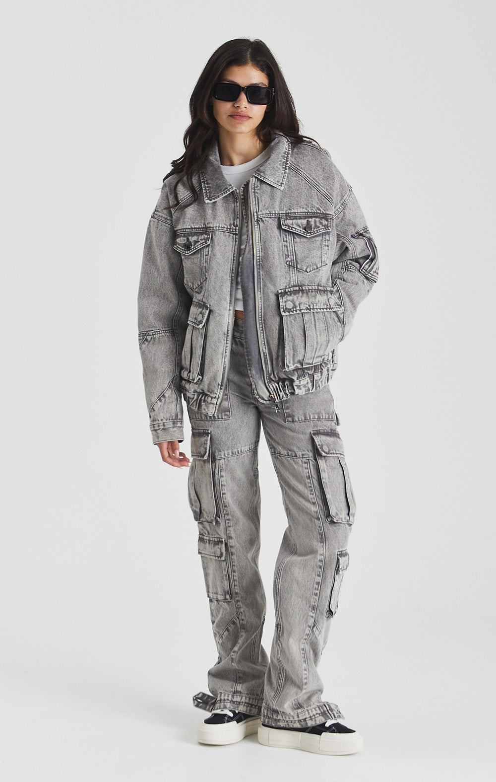 Silver Rock Denim Cargo Jeans - ONLY THE BLIND™