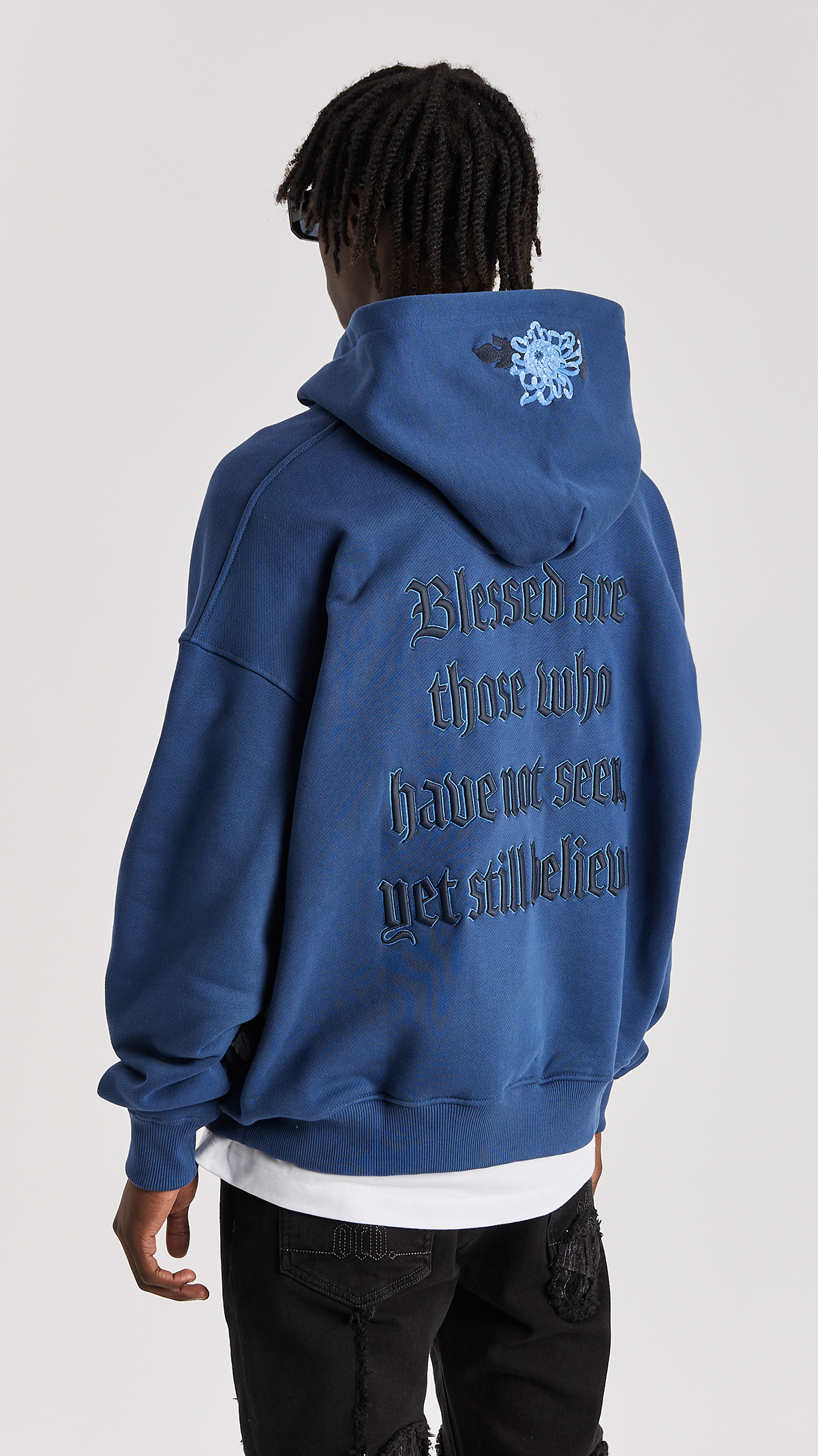 Azure Tiger Statement Hoodie