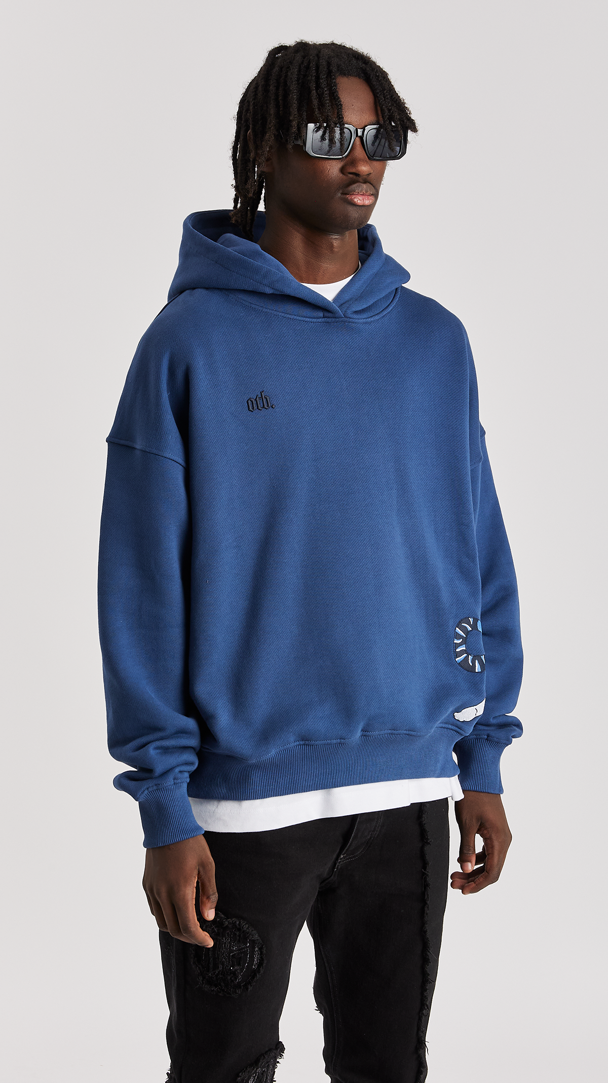 Azure Tiger Statement Hoodie