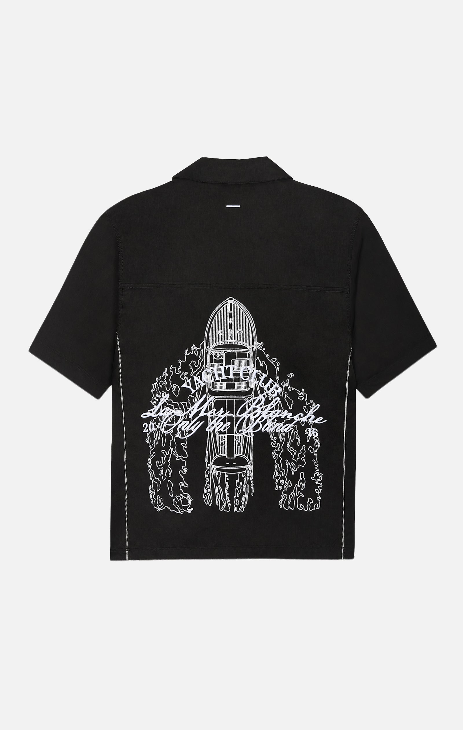 Schwarzer Yacht Club -Shirt