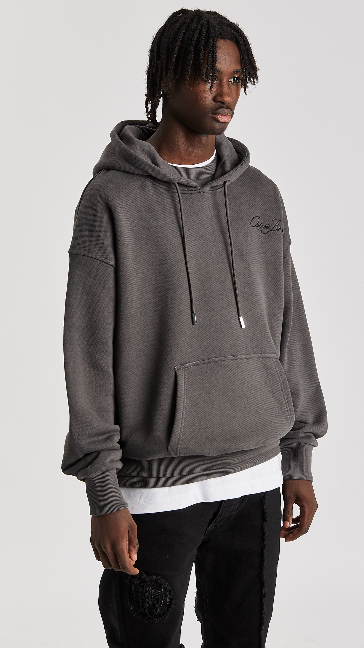 Dark Shadow Twin Rib Hoodie