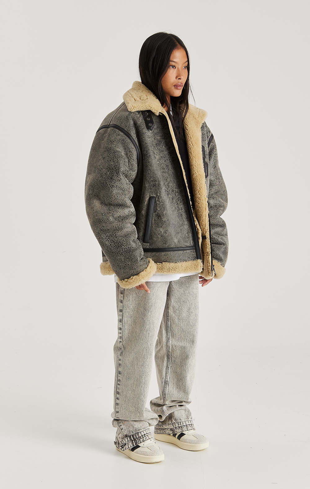 Cracked Aviator Jacke
