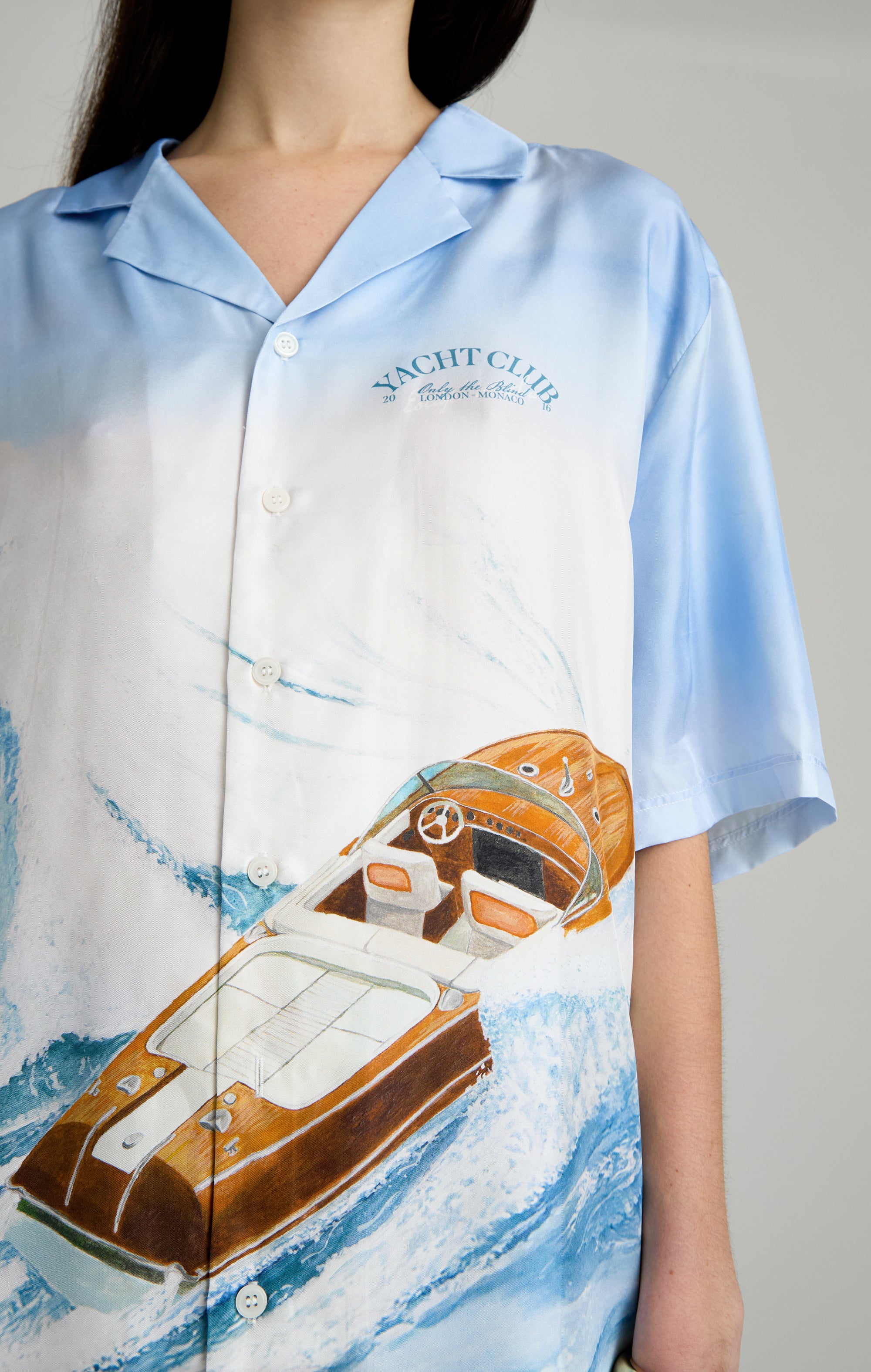 SEA WAVE SILK SHIRT