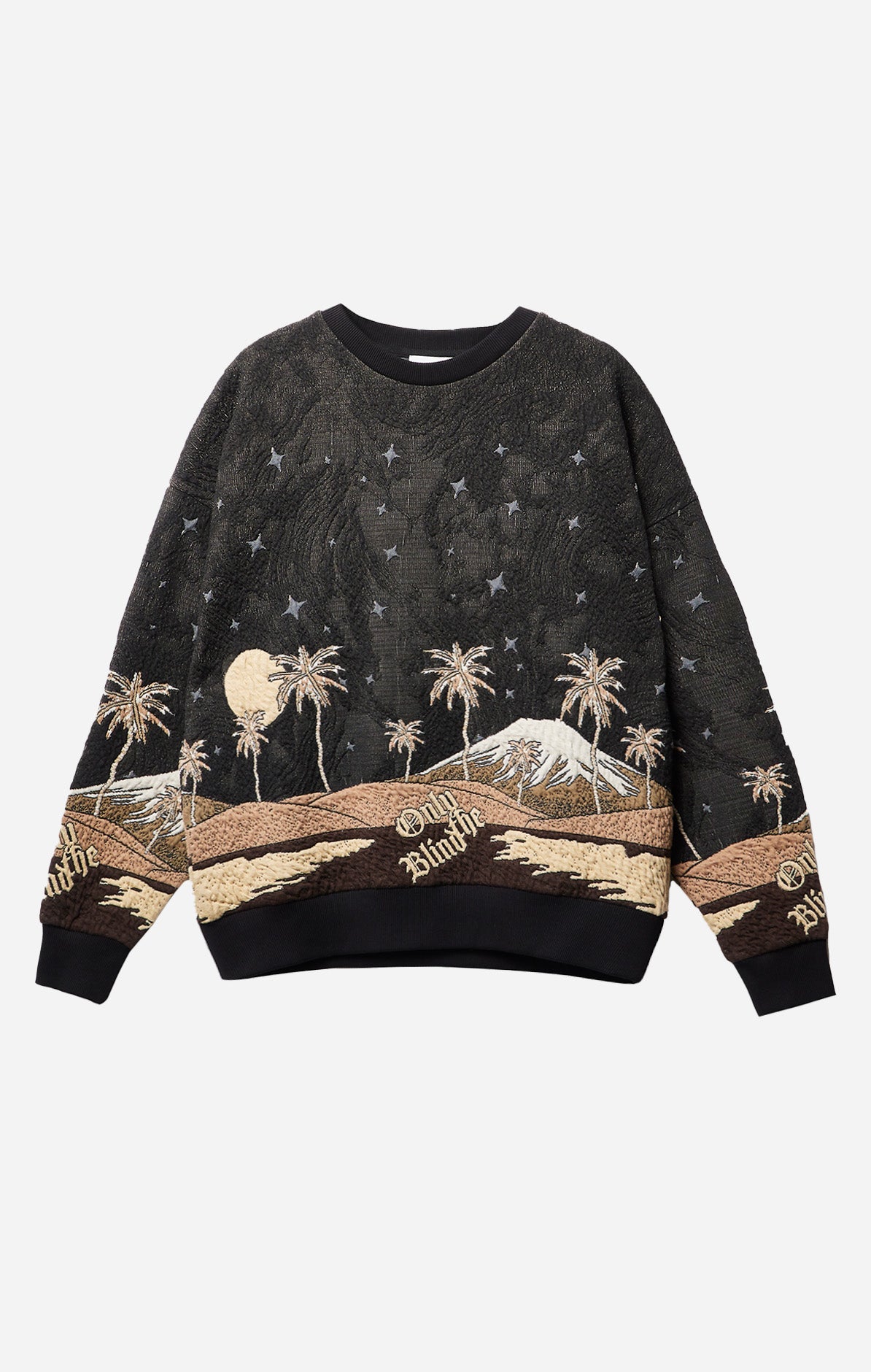 Sepia Mountain Jacquard Sweatshirt