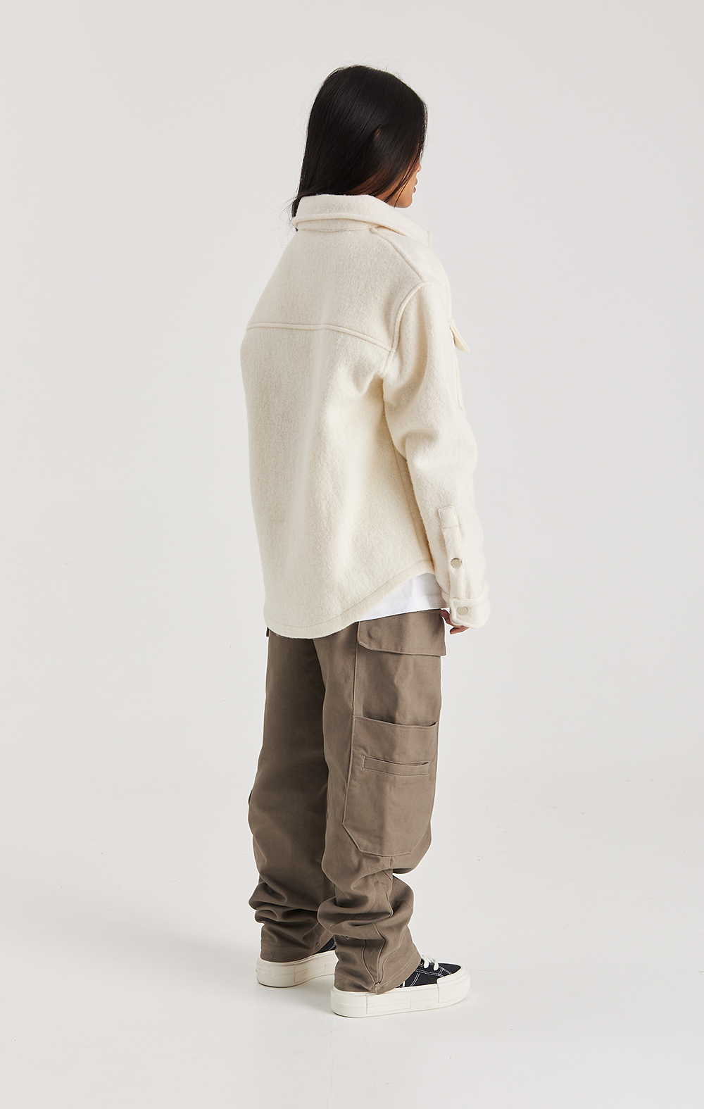 ECRU WOOL SHIRT ONLY THE BLIND