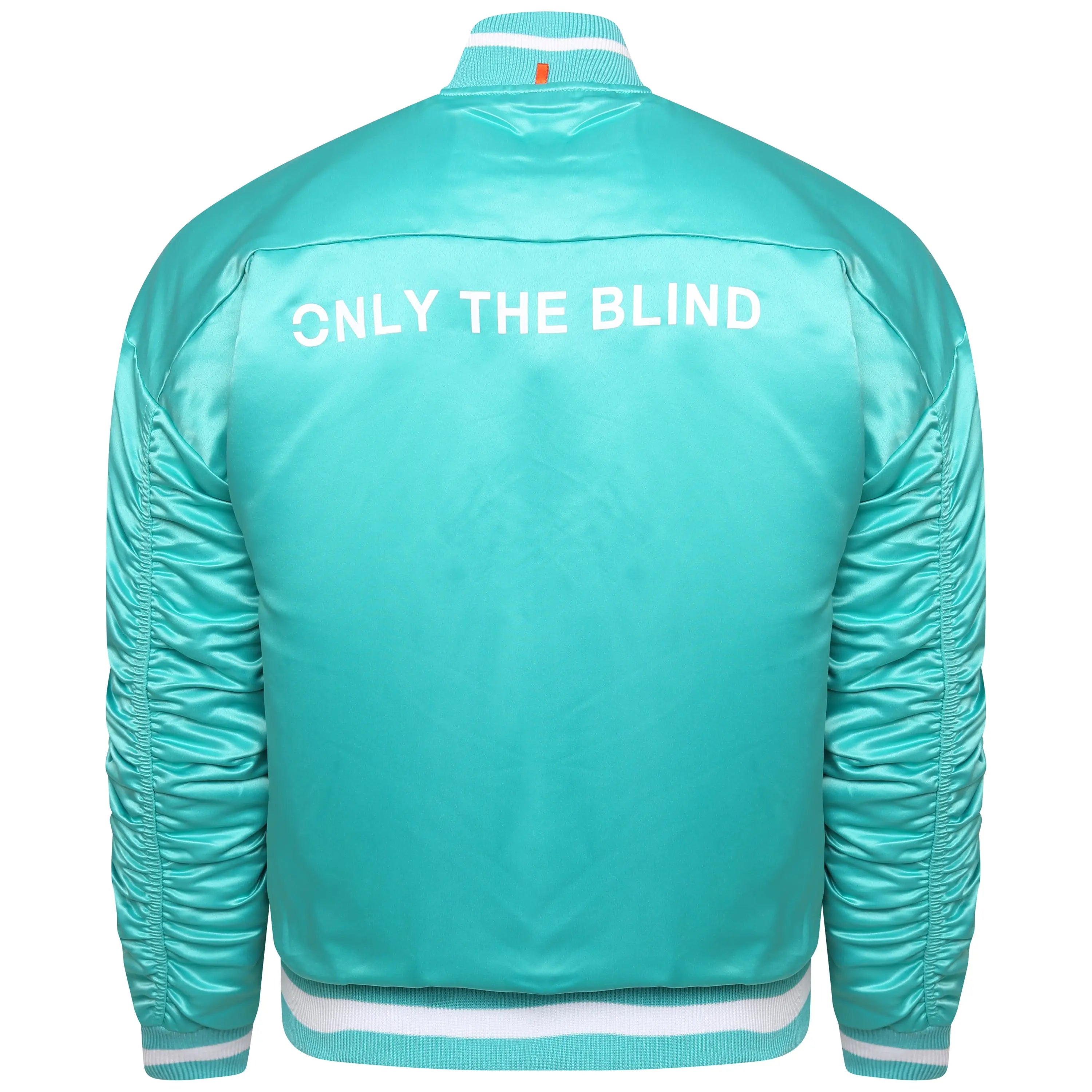 Signature satin tiffany bomber jacket