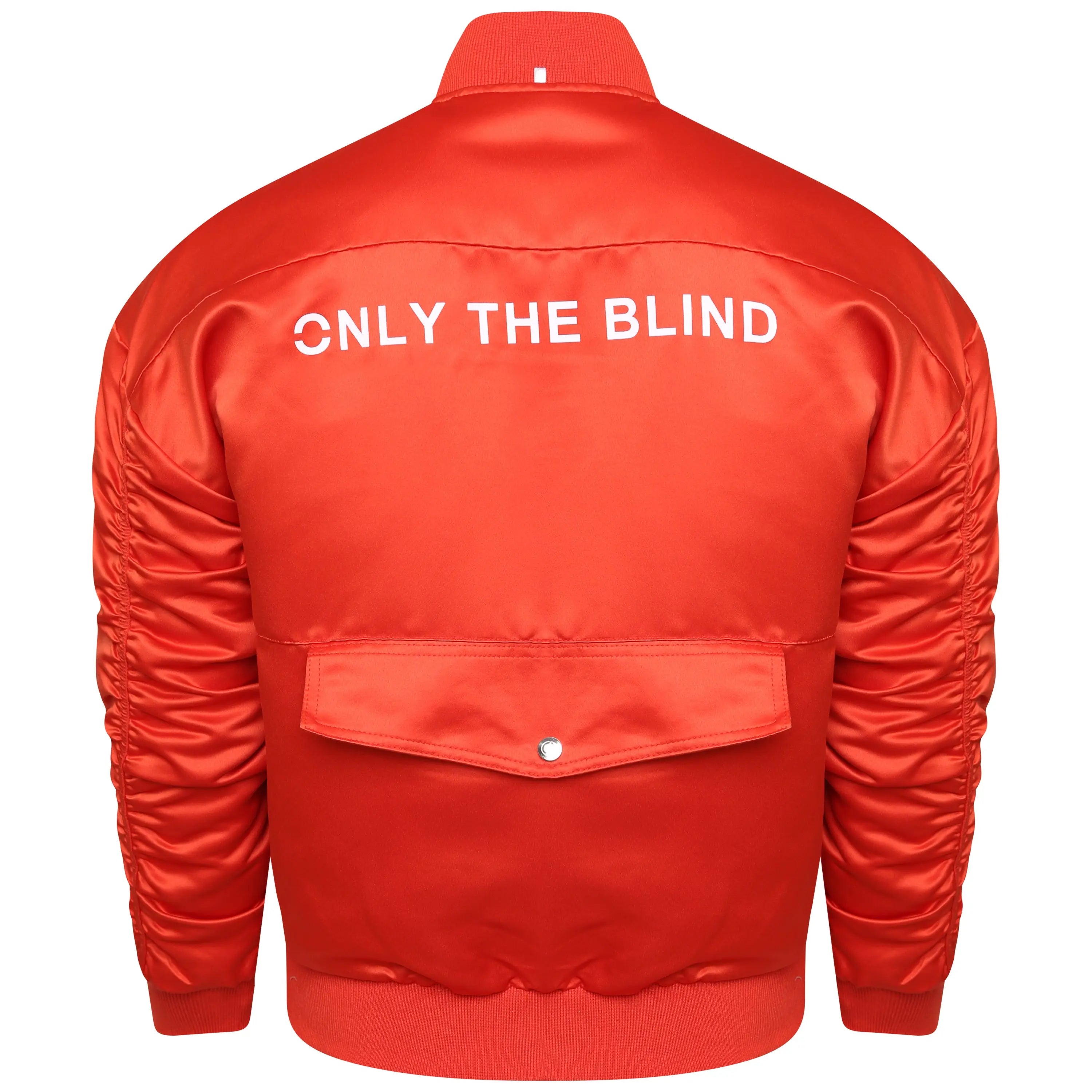 Signature Satin Grenadine Bomber Jacket