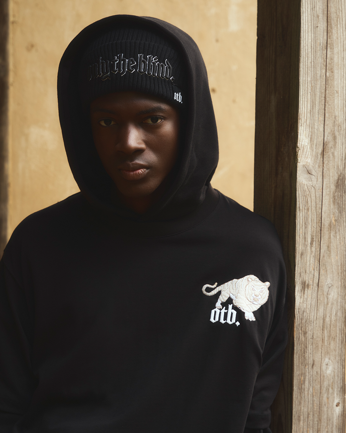 Black Signature Beanie Hat