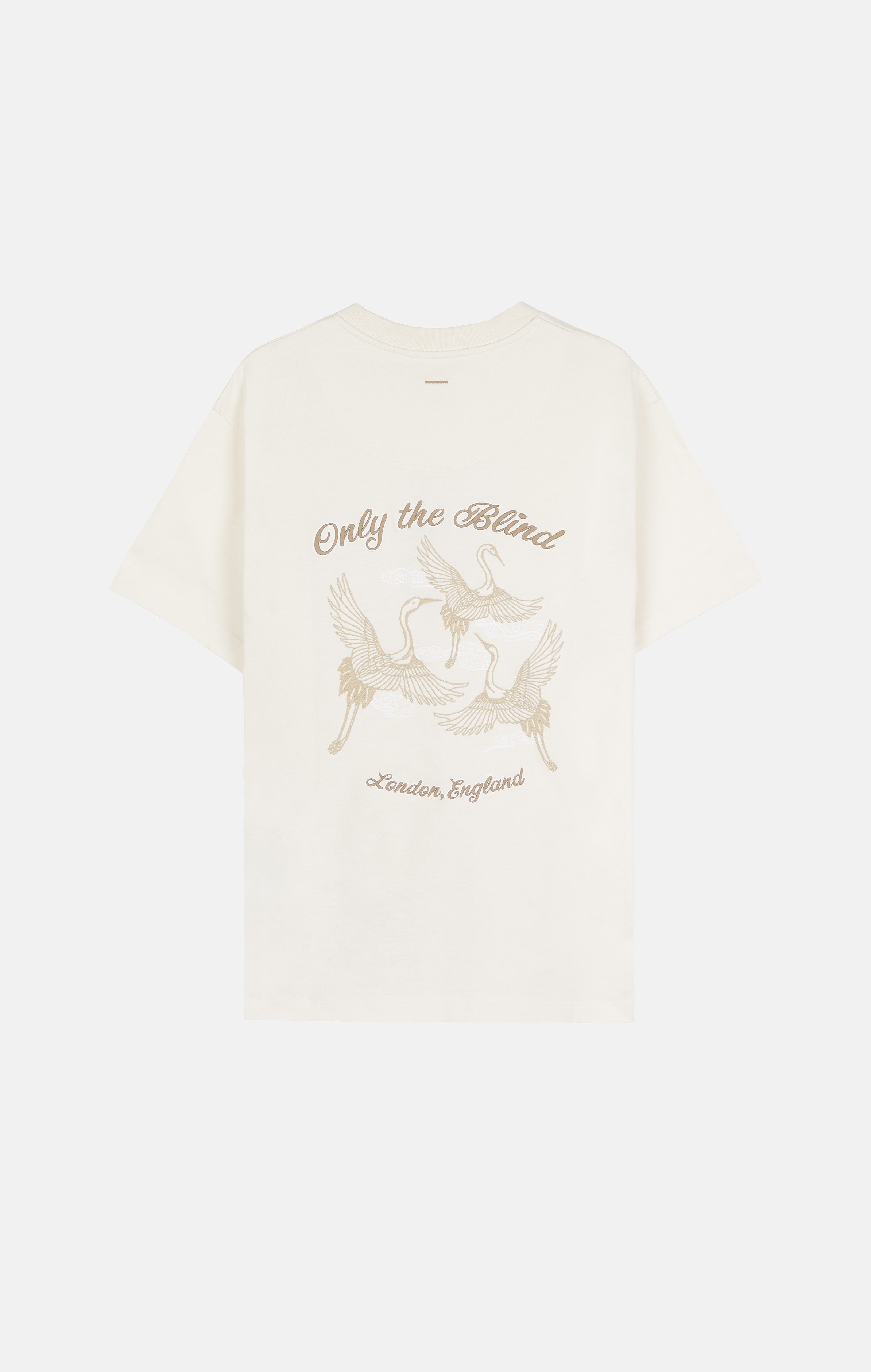 Ivory Summer Crane T-shirt - ONLY THE BLIND™