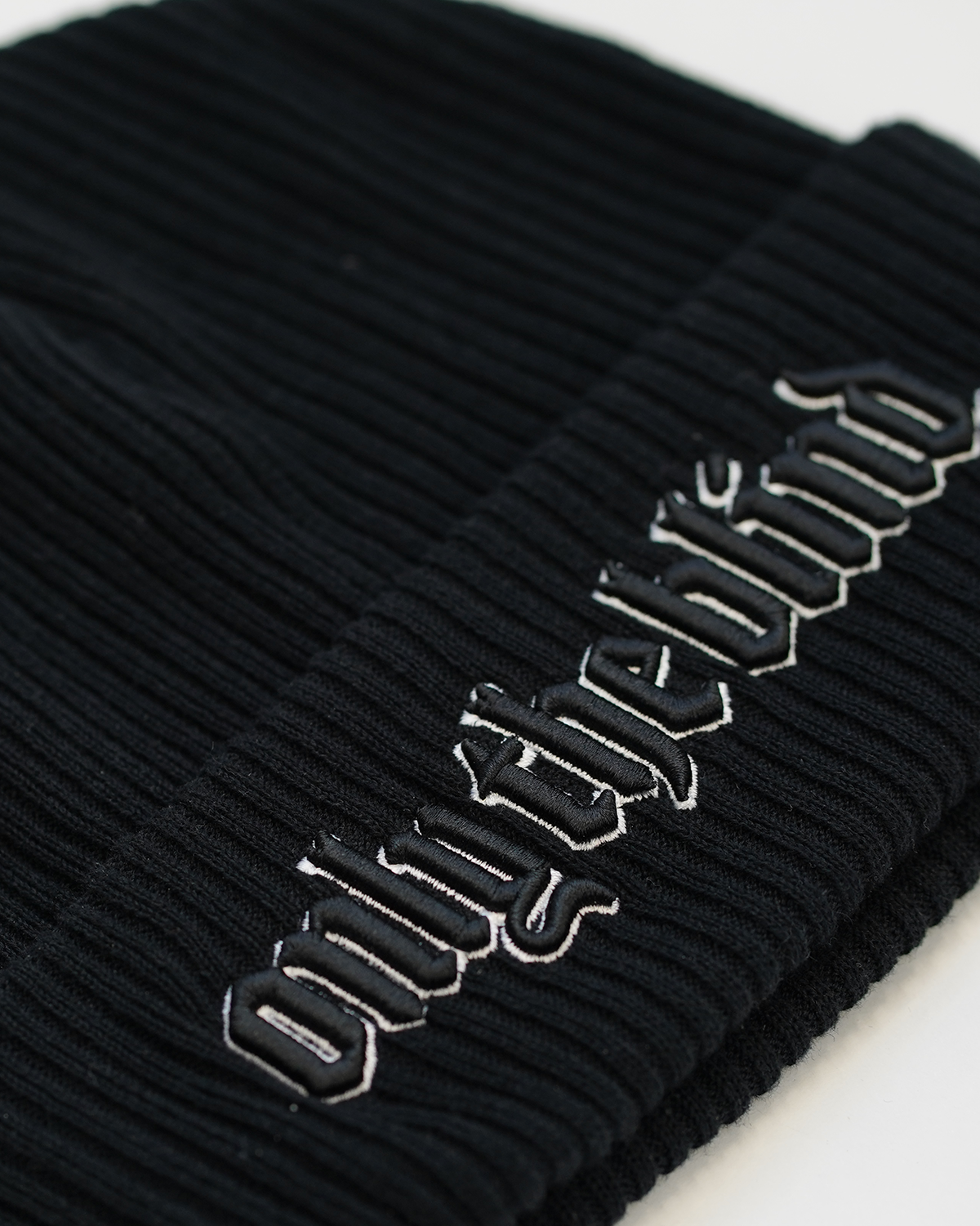 Black Signature Beanie Hat