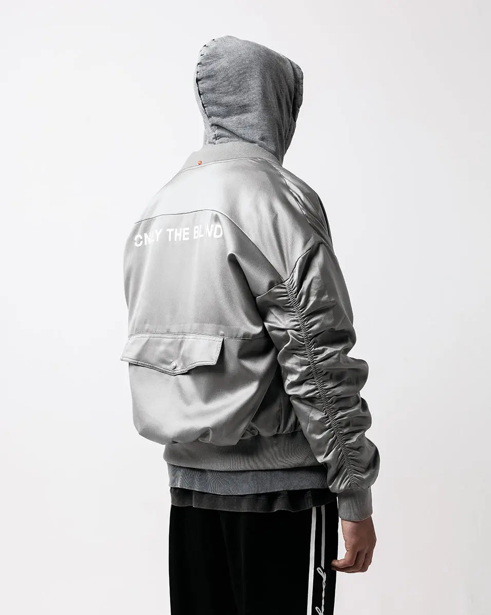 Signature Satin Space Grey Bomber