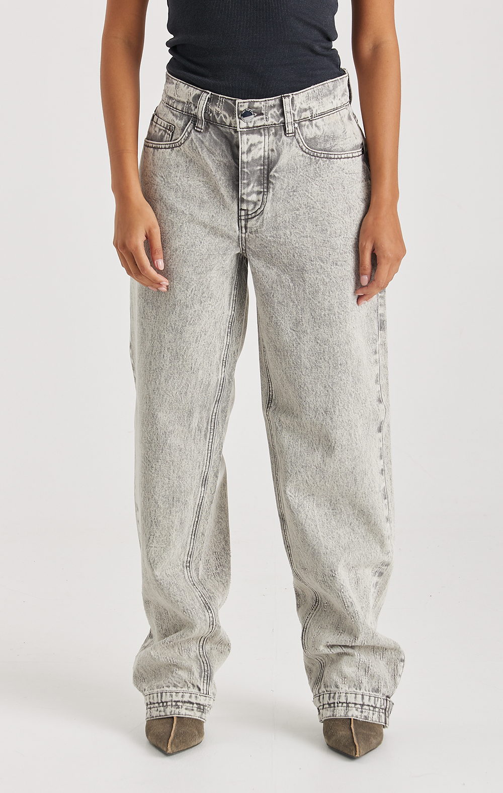 GREY ECLIPSE DENIM JEANS - ONLY THE BLIND™