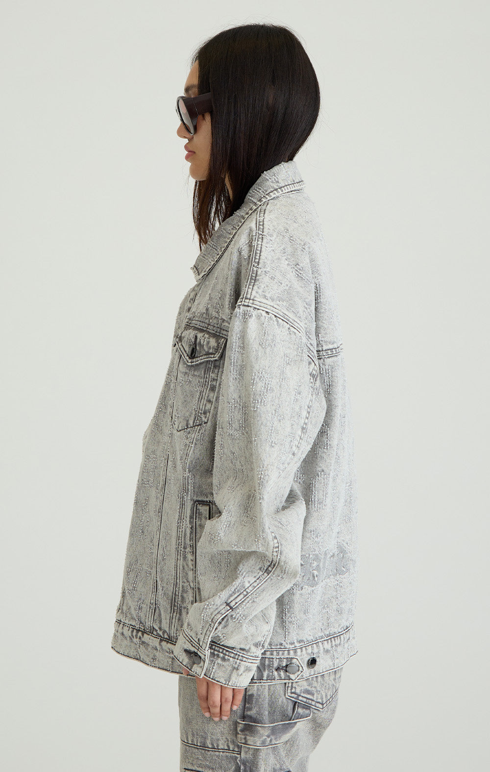 GREY ECLIPSE DENIM JACKET