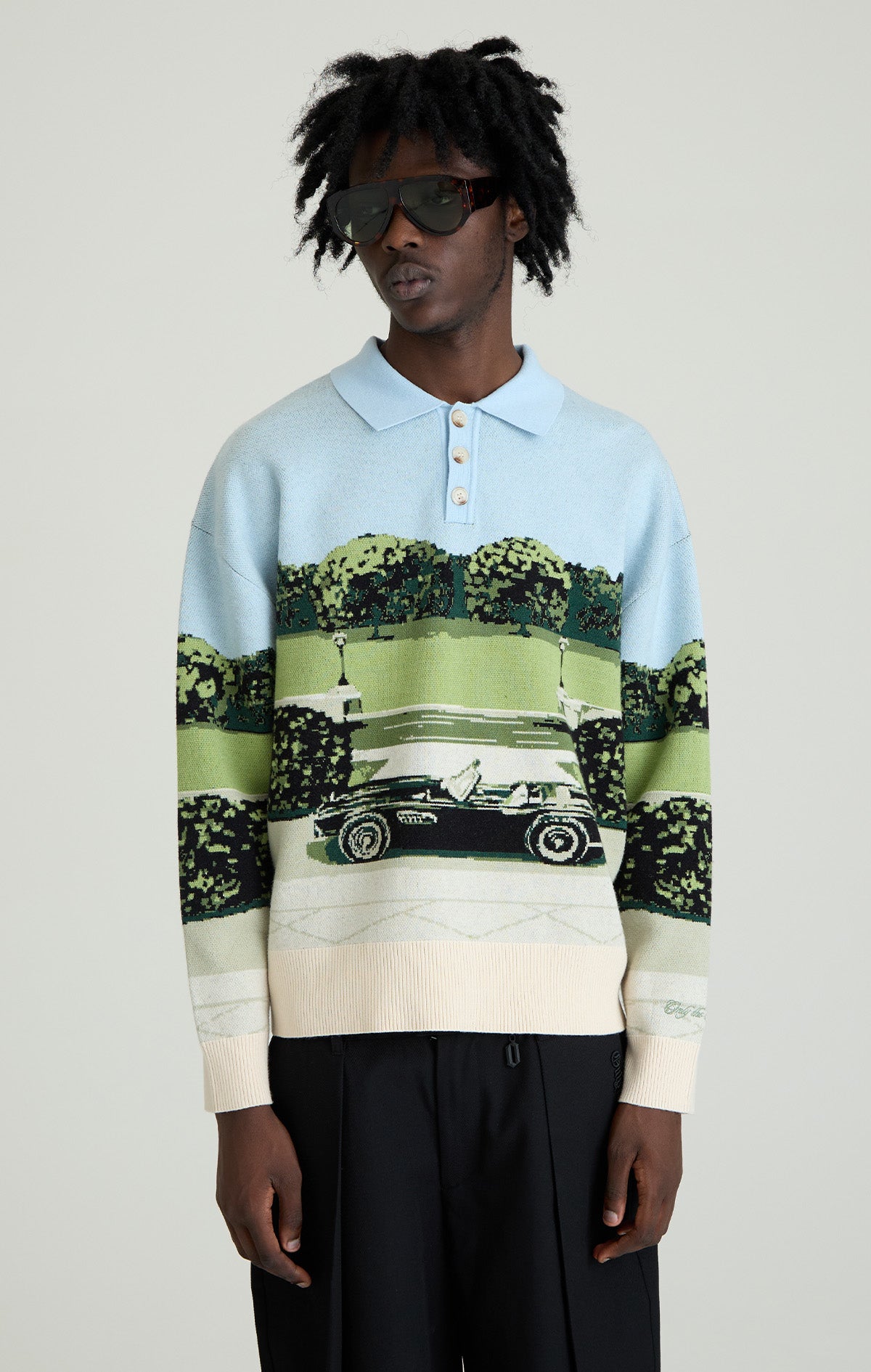ONLY THE BLIND - JARDIN DE BLAKES KNIT POLO