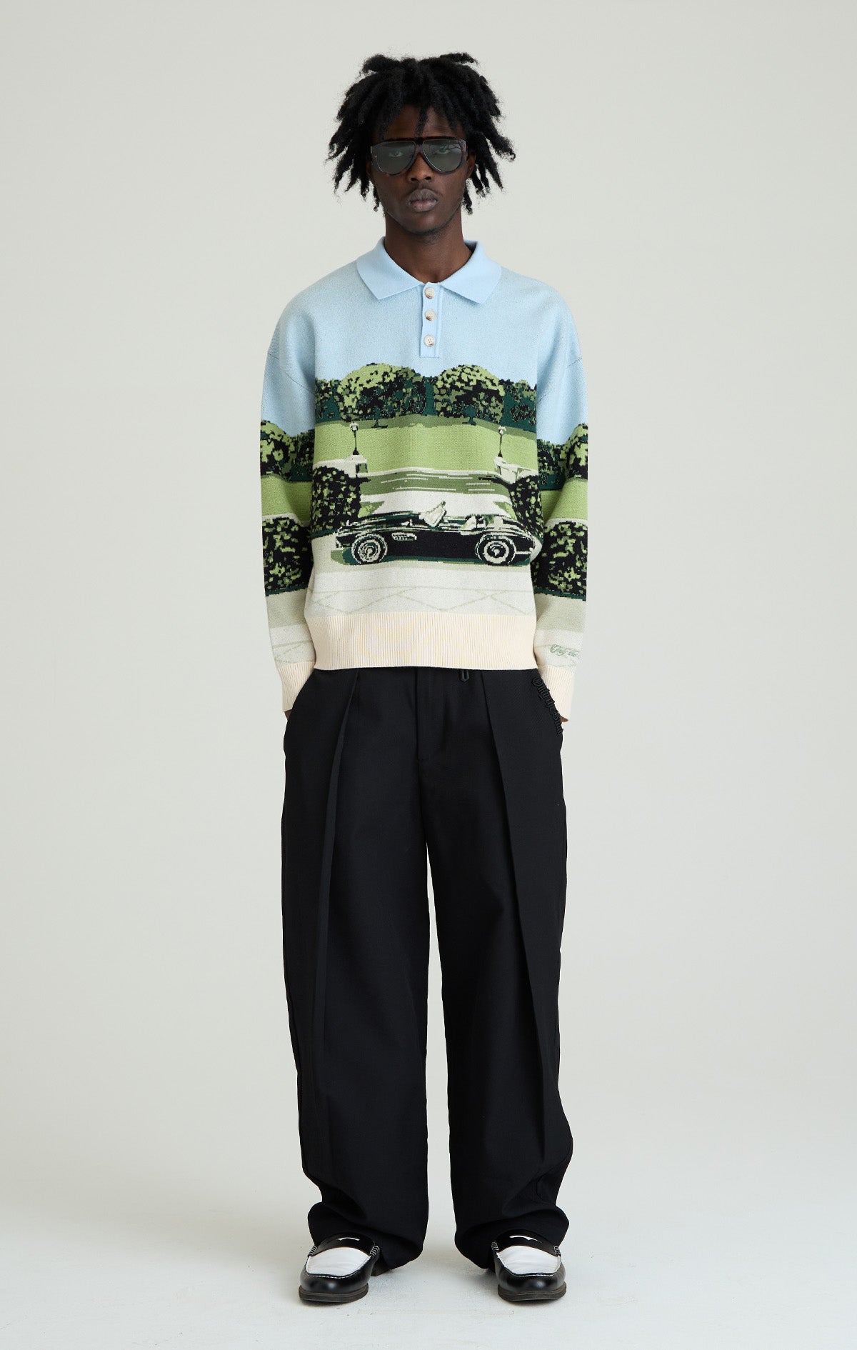 ONLY THE BLIND - JARDIN DE BLAKES KNIT POLO
