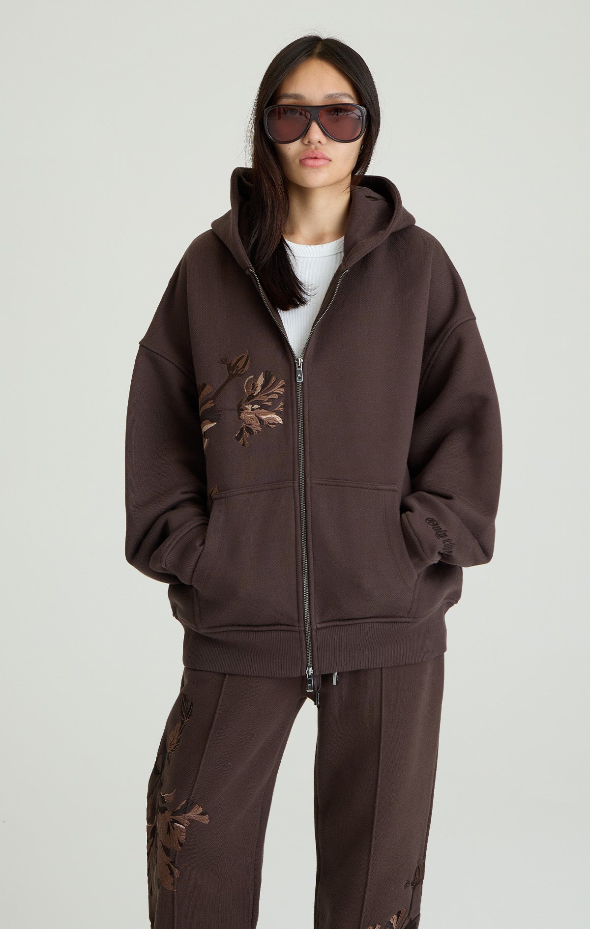 FADING BLOOM ZIP HOODIE