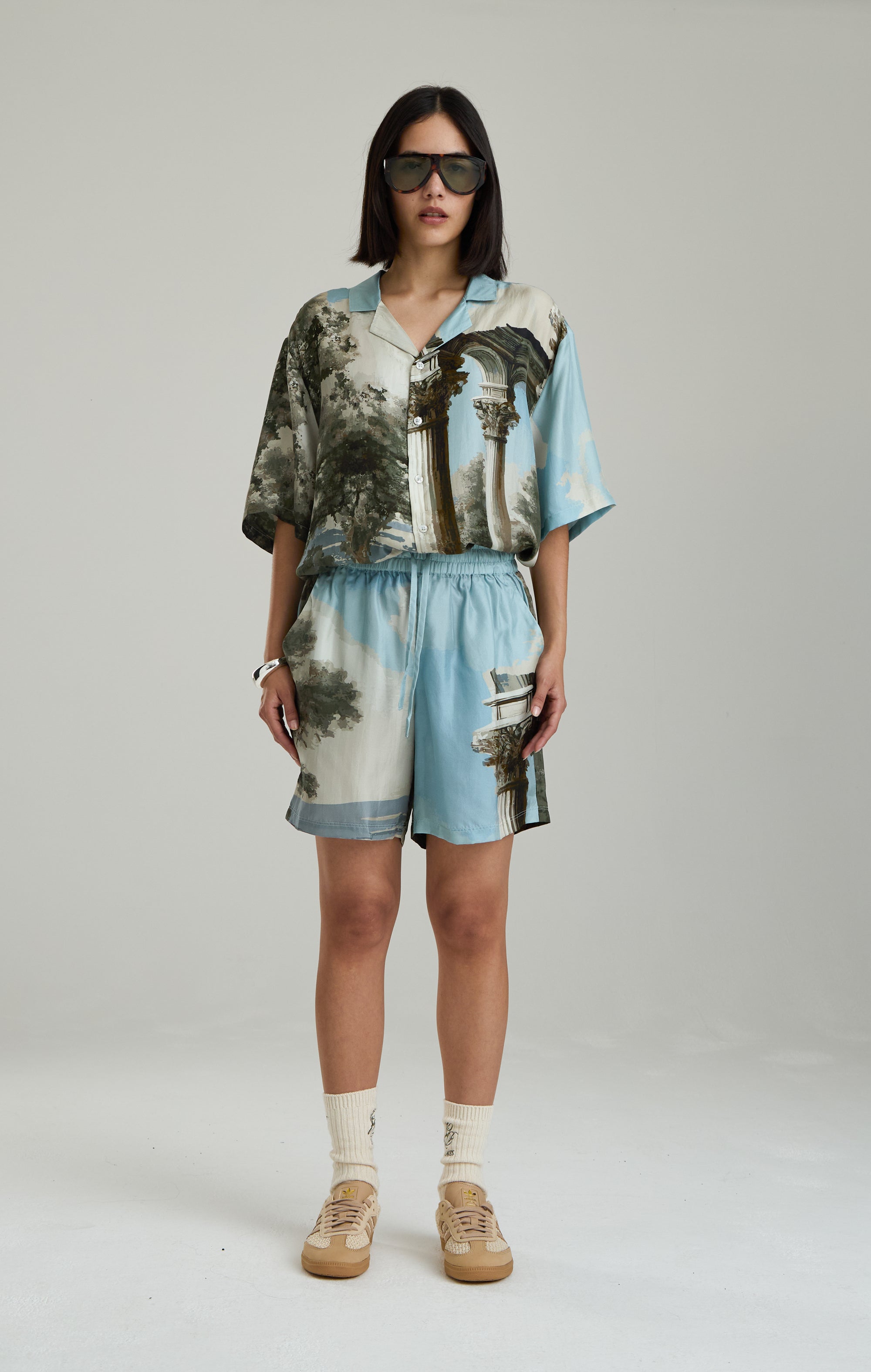 ECHOES OF ANGELS SILK SHORTS