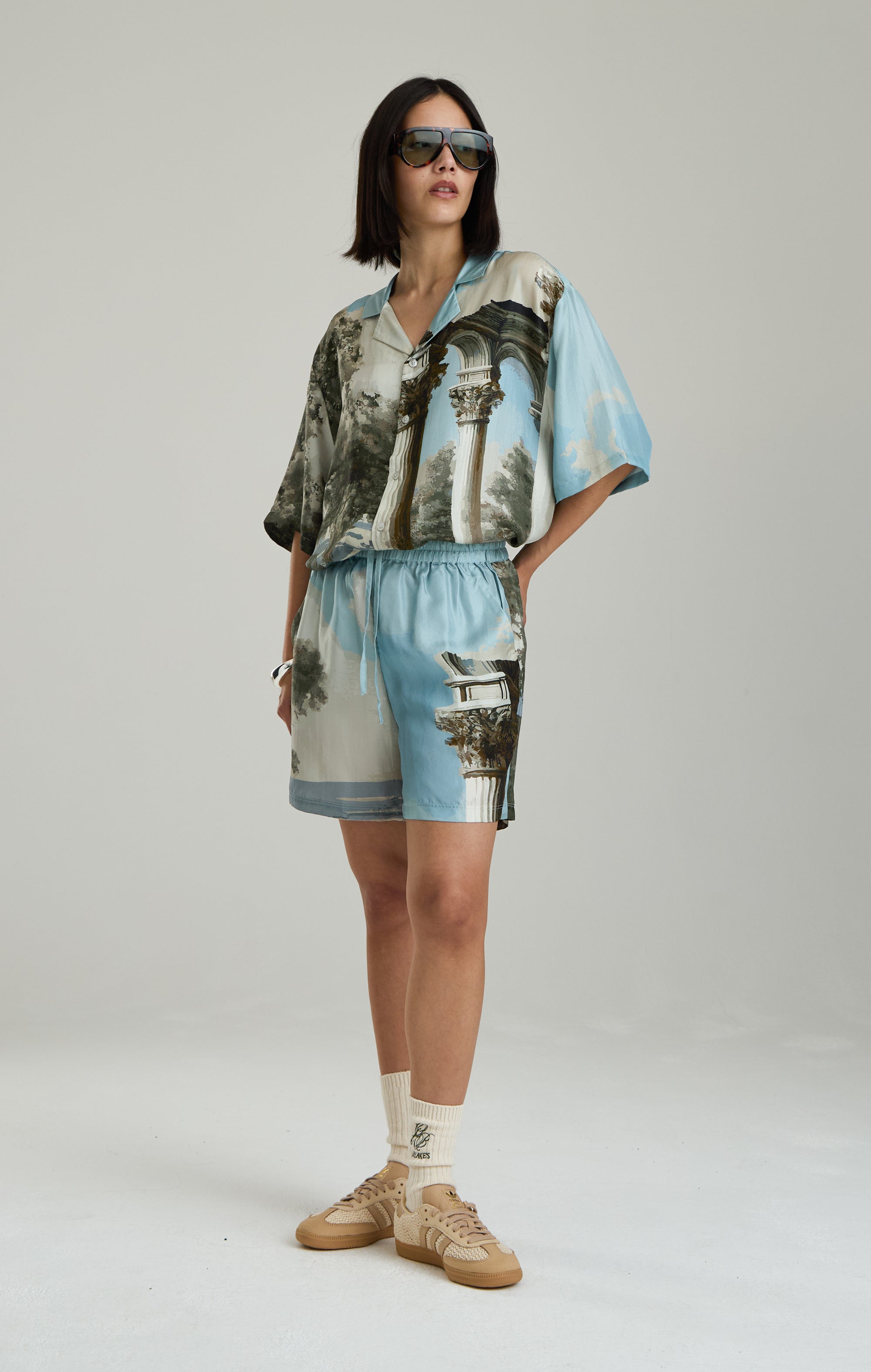 ECHOES OF ANGELS SILK SHORTS