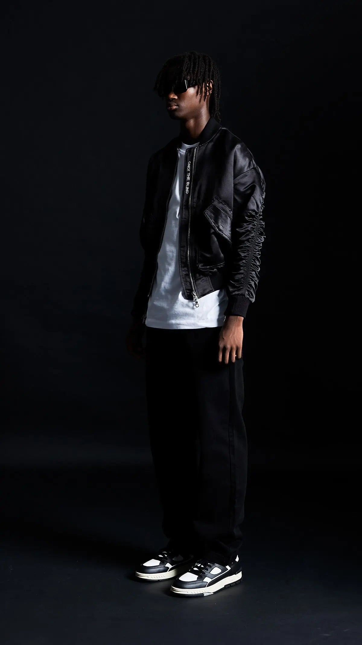 Signature Satin Black Bomber