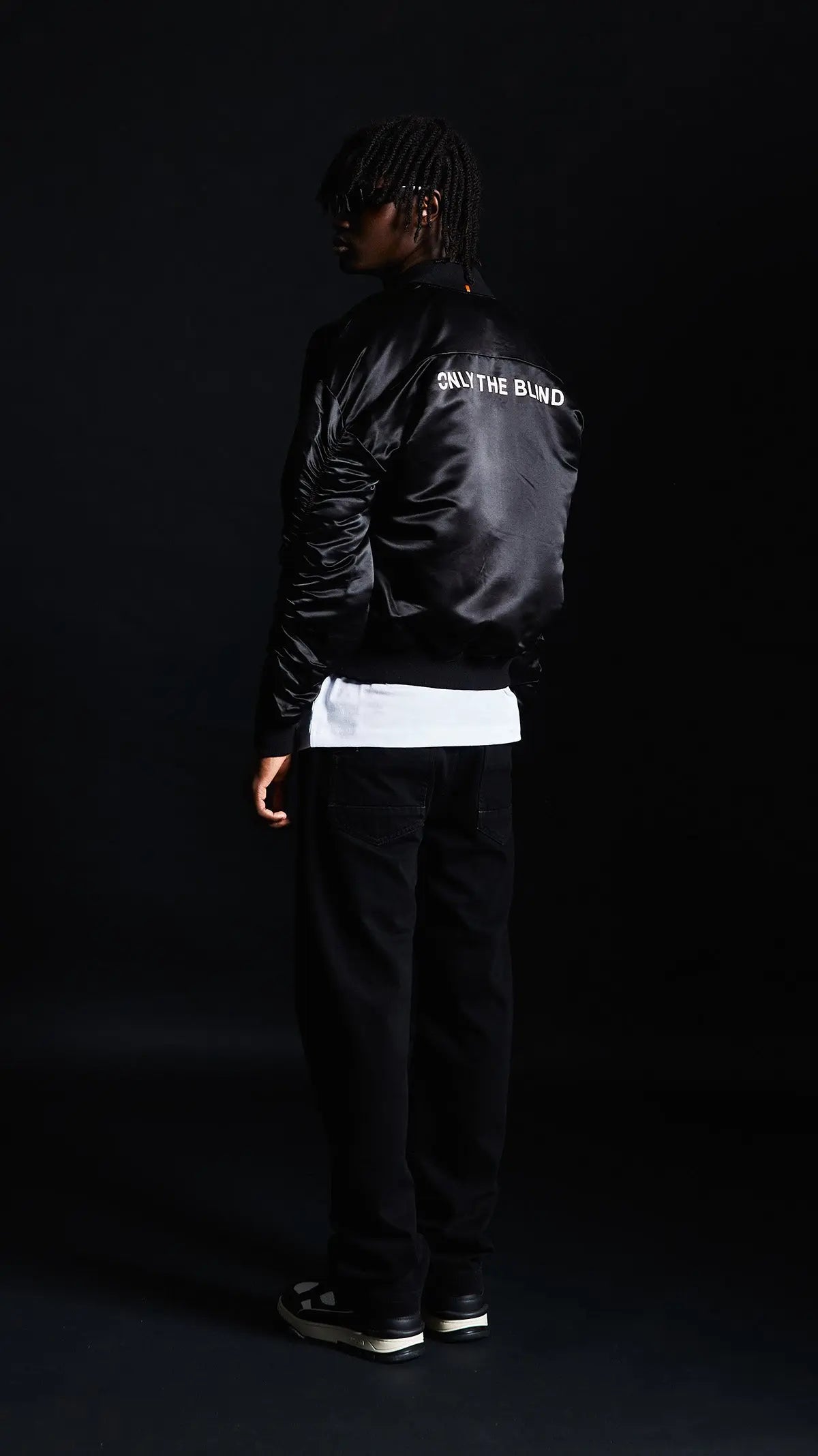 Signature Satin Black Bomber