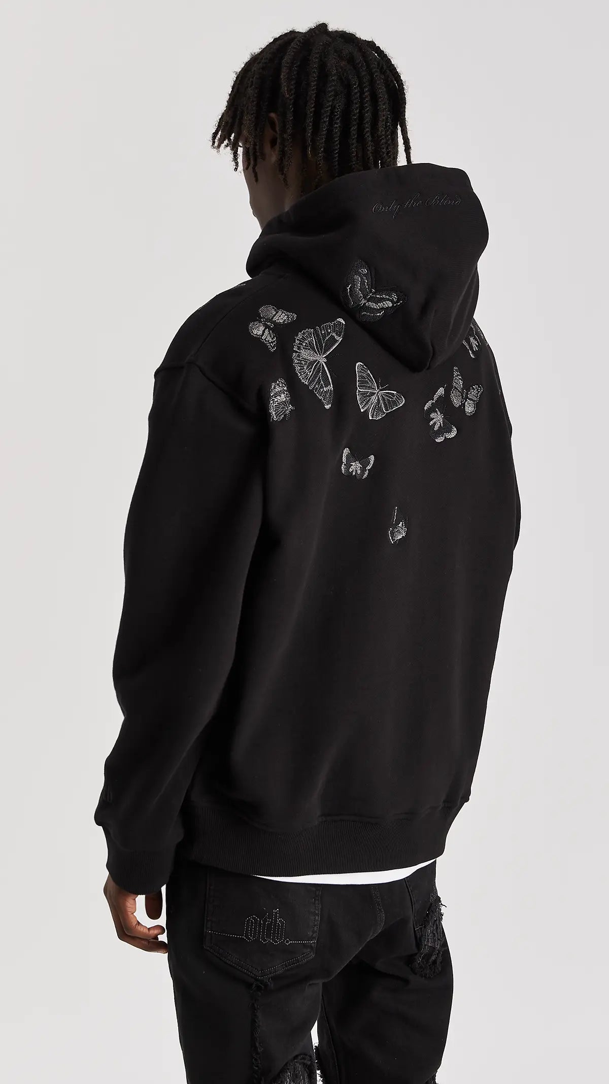 Embroidered Butterfly Hoodie