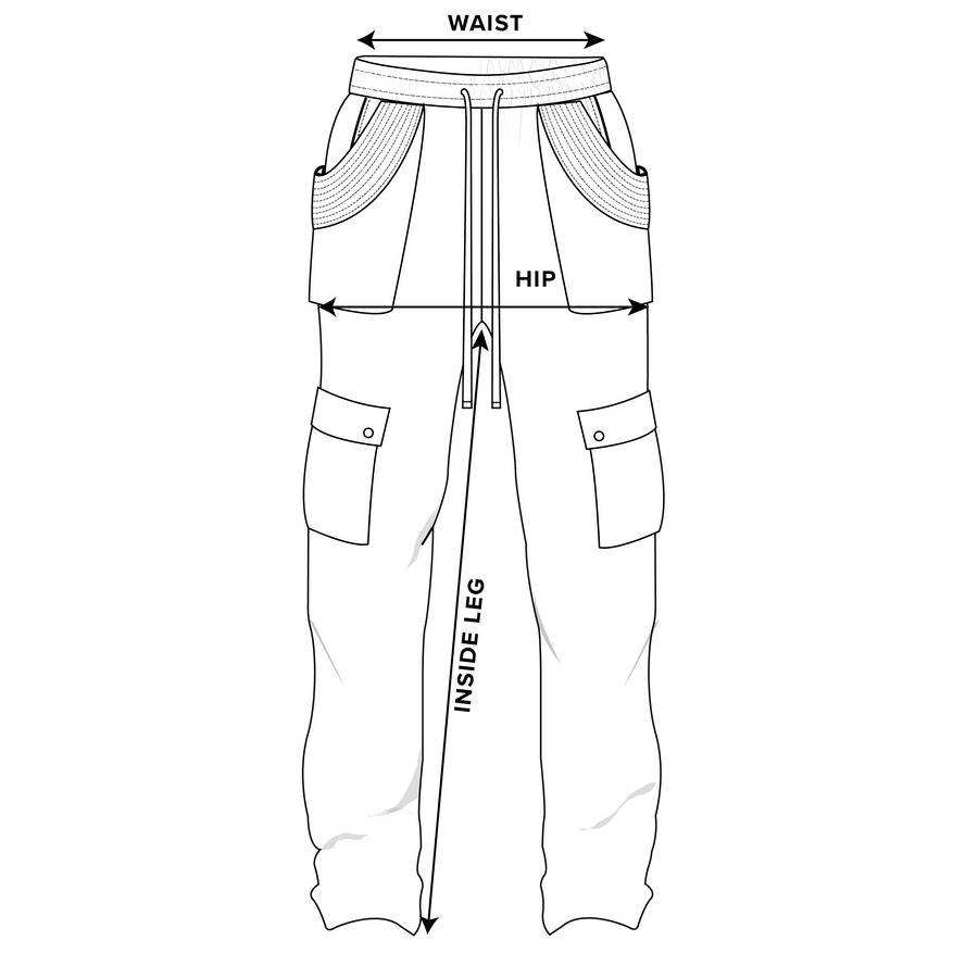 How to measure: Khaki Twill Cargo Pant · AW23