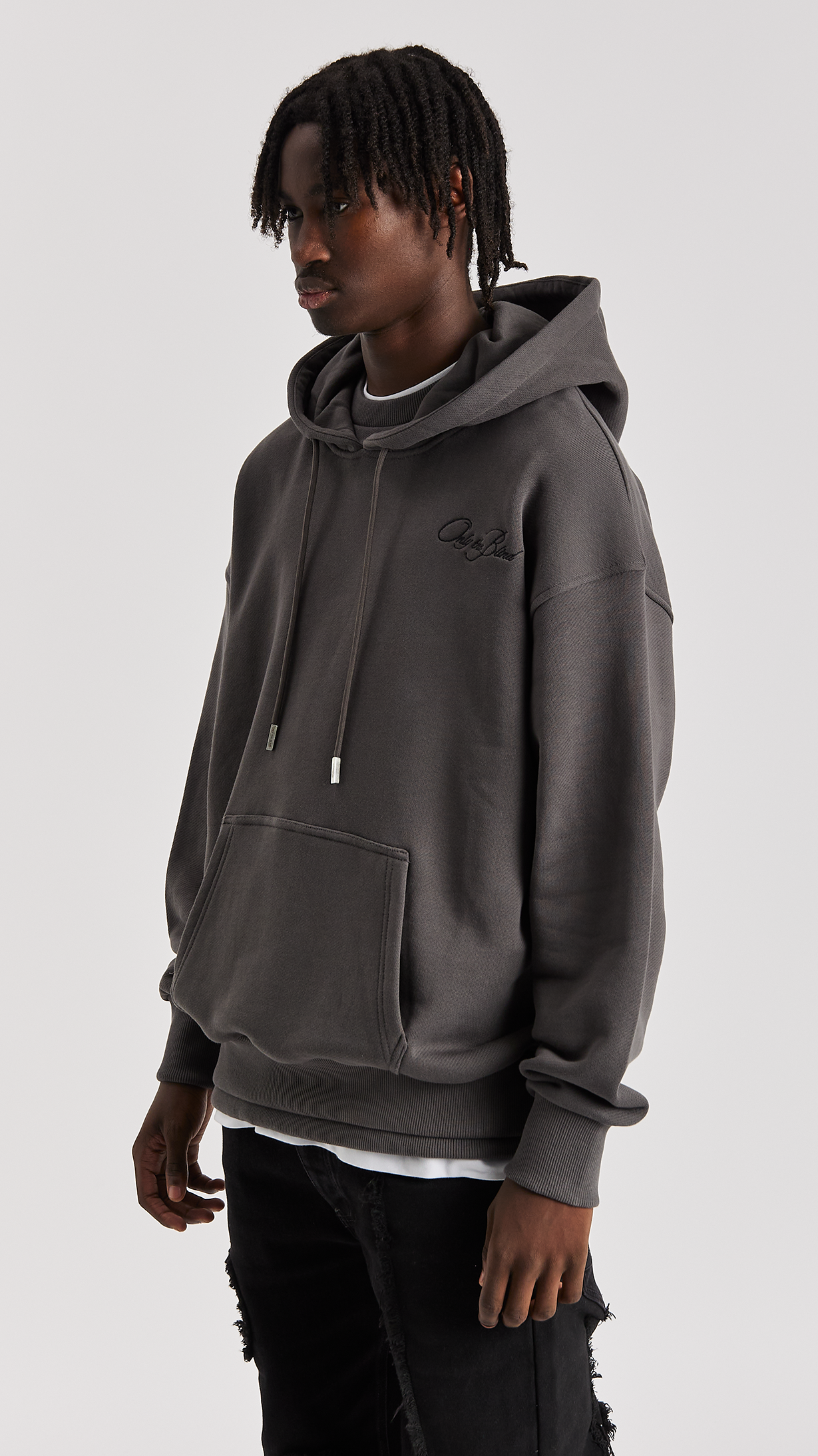 Dark Shadow Twin Rib Hoodie