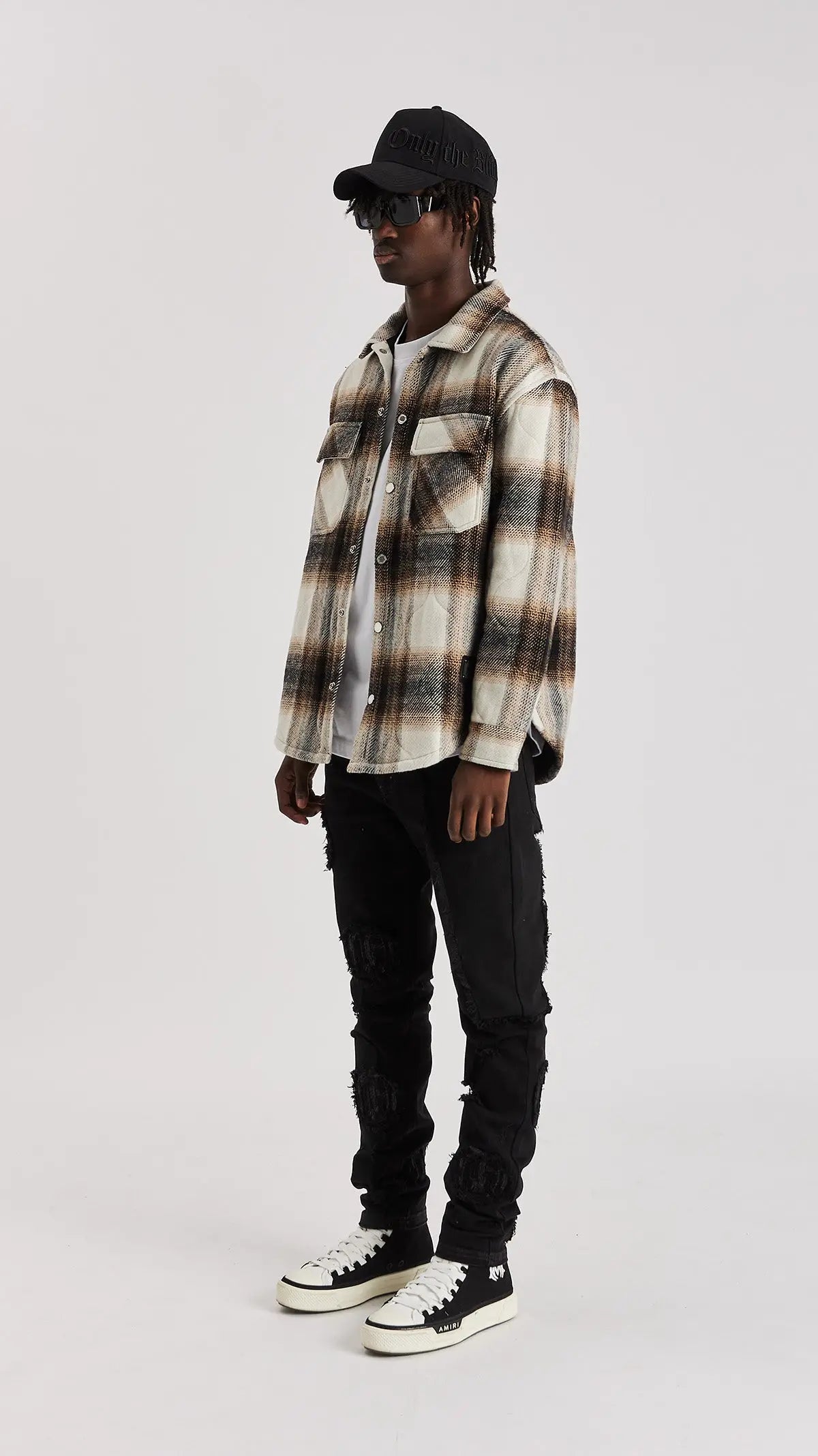 Taupe Quilted Flannel Shirt