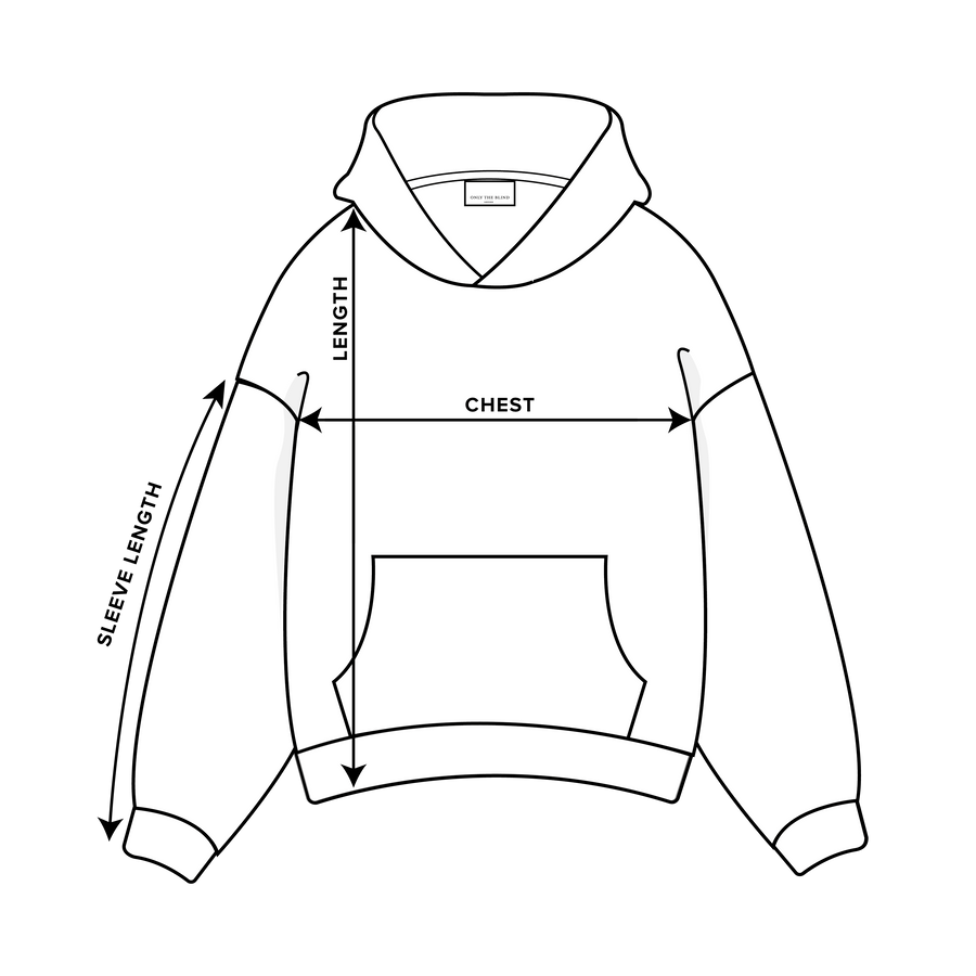 How to measure: Oversized Hoodie · SS23 to AW26