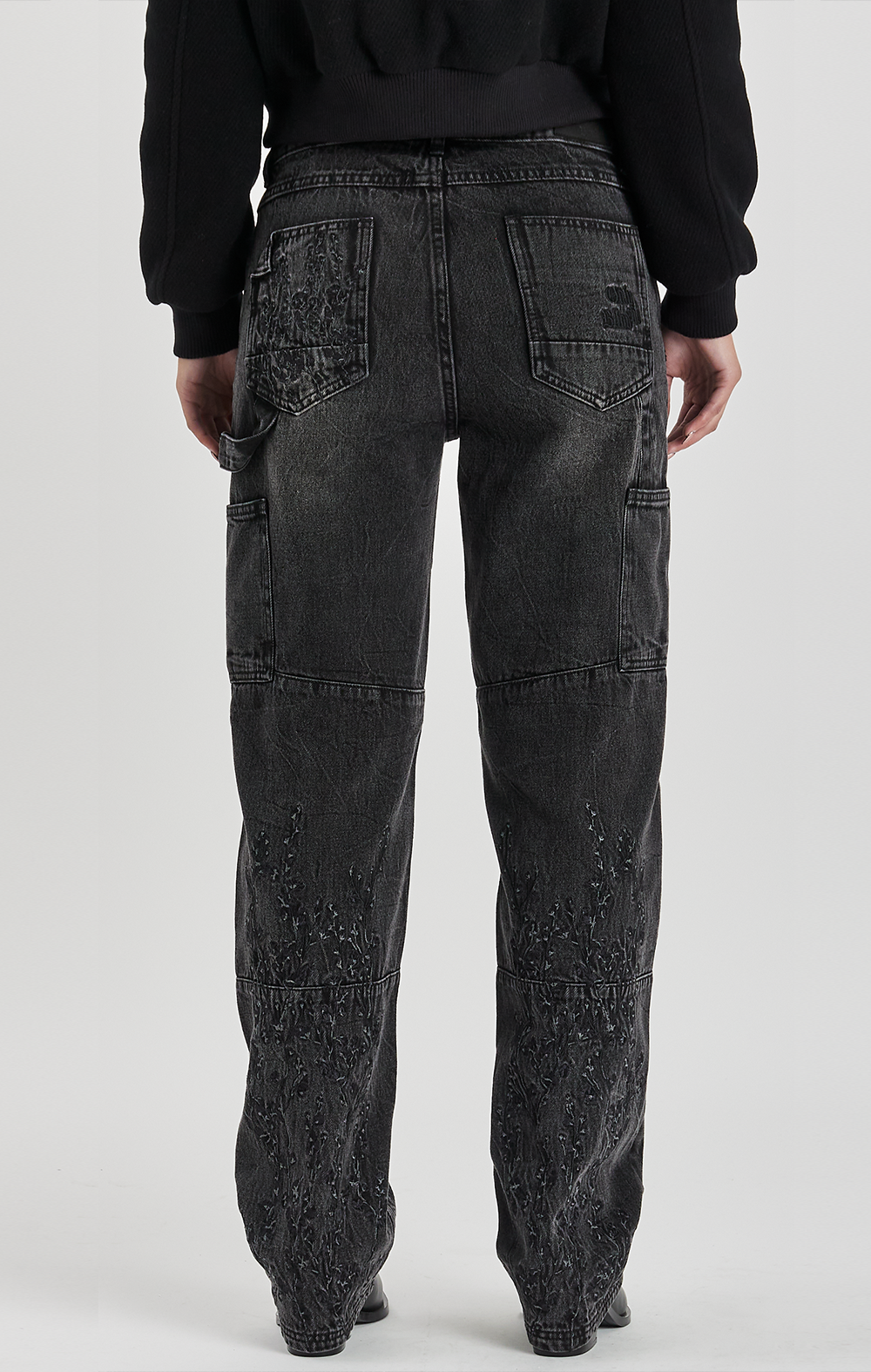 FLORAL NIGHT DENIM JEANS - ONLY THE BLIND™