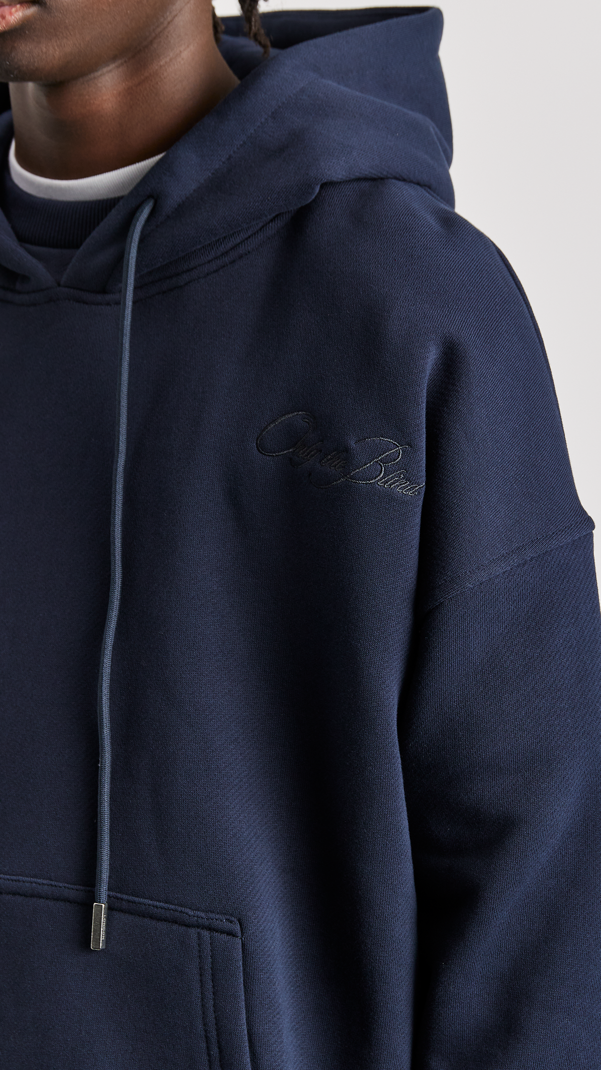 Navy Waters Twin Rib Hoodie