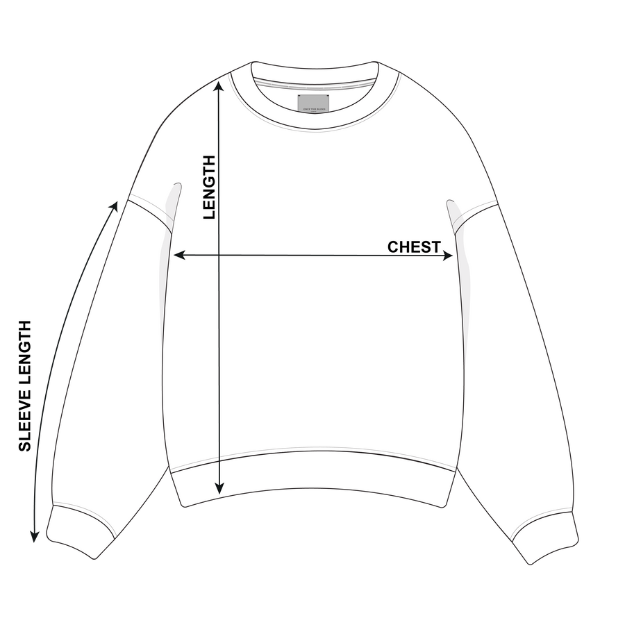 How to measure: Sweater · AW25, SS26, AW26