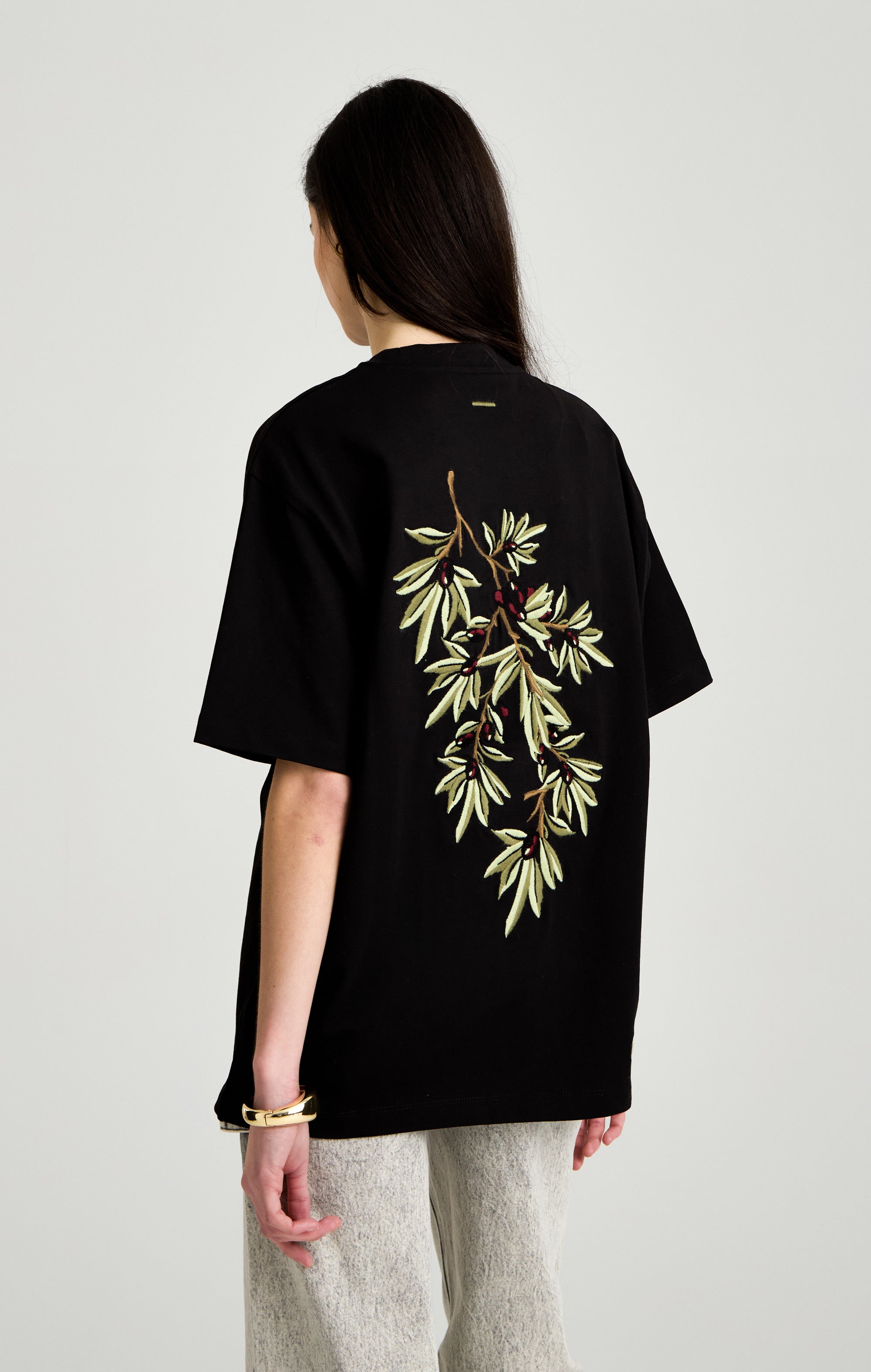 CURRENTAGE MURAI DESIGN SHIRT（BOTANICAL） ONLY THE BLIND - NOIR D'OLIVIER T-SHIRT