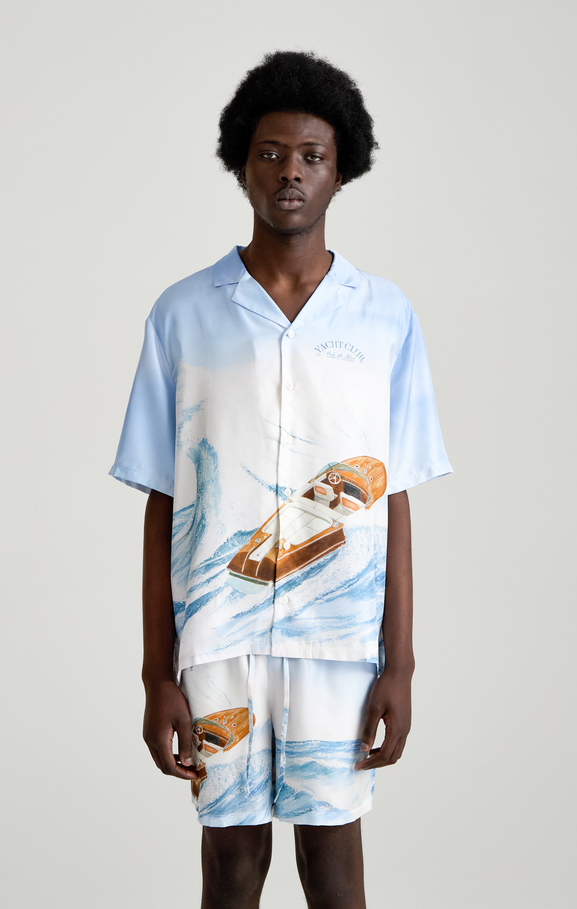SEA WAVE SILK SHIRT