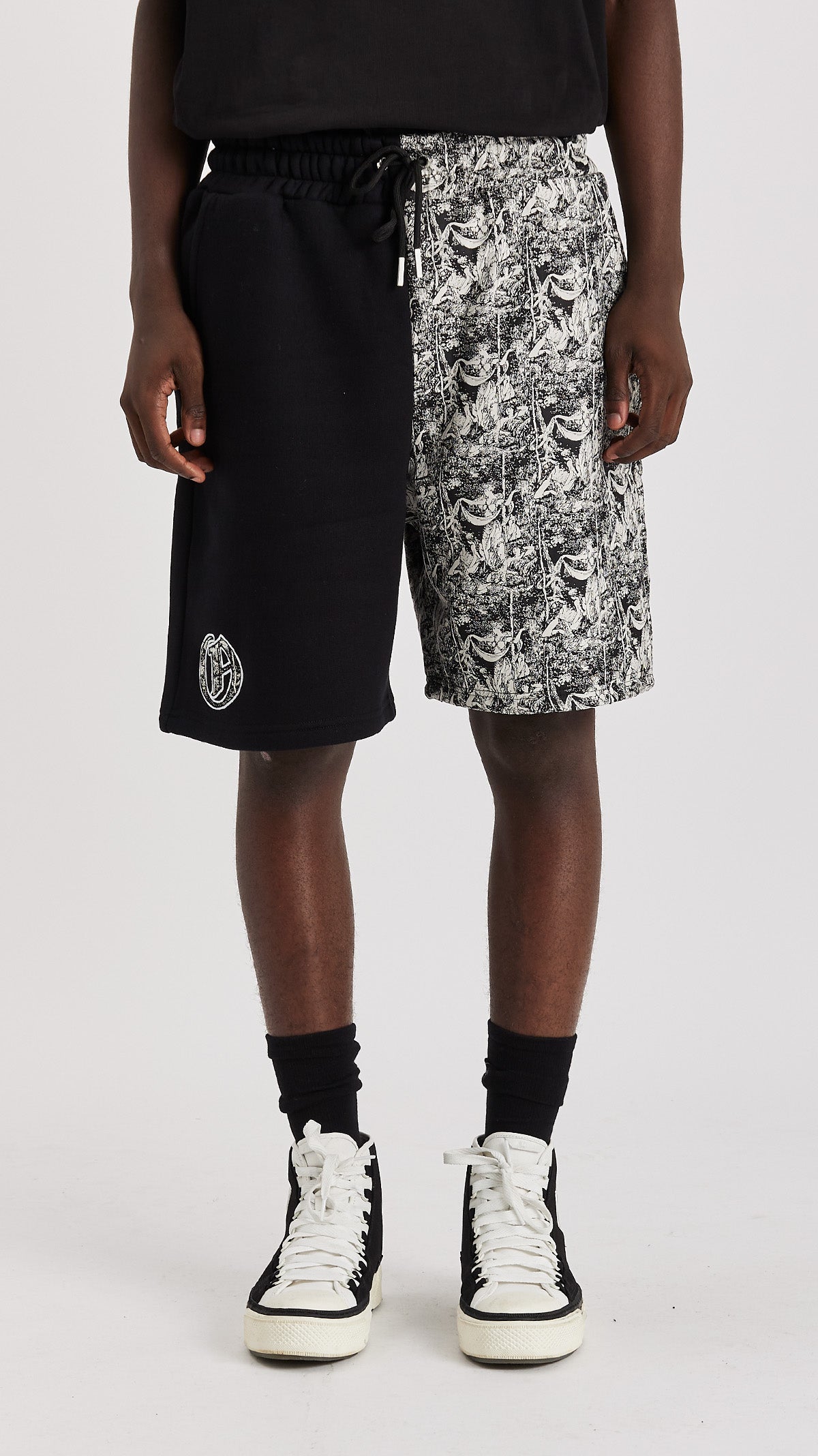 ONLY THE BLIND - Split Jacquard Tapestry Shorts