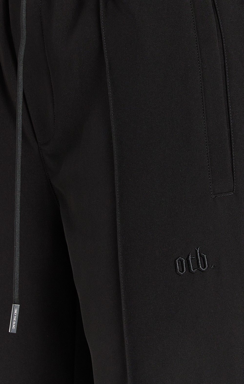 Black Twill Tailored Trouser - ONLY THE BLIND™