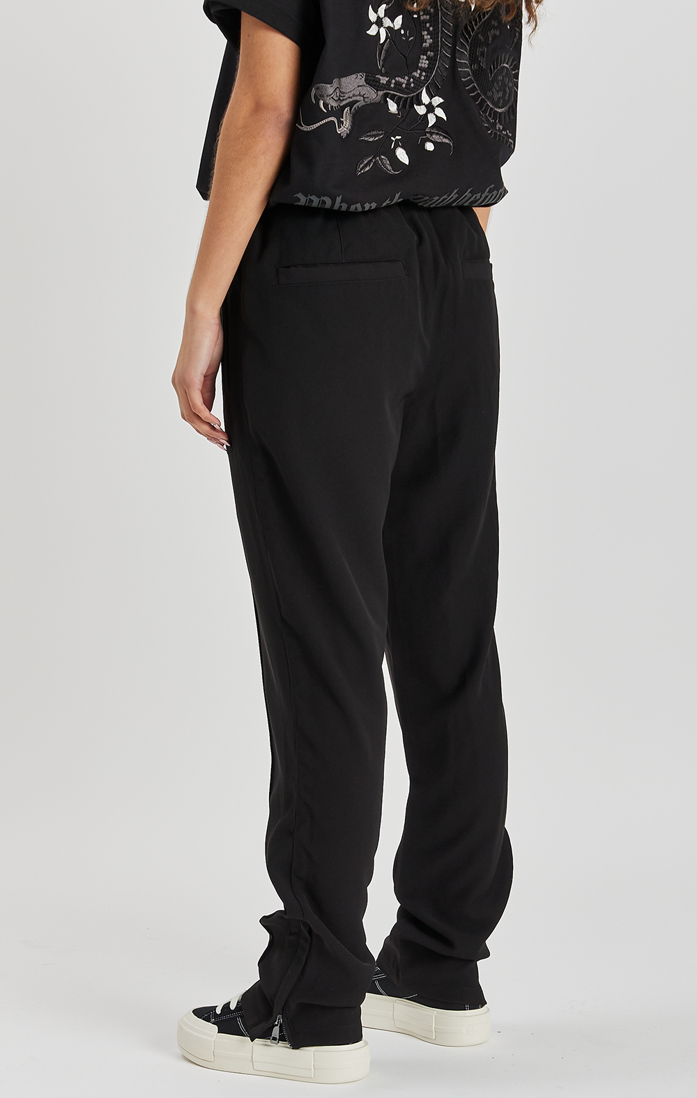 Black Twill Tailored Trouser - ONLY THE BLIND™