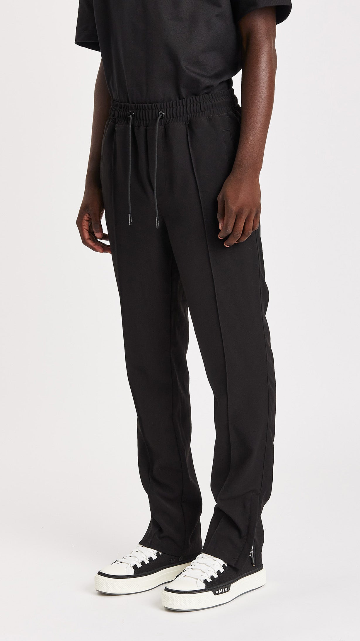 BLACK TWILL TAILORED TROUSER