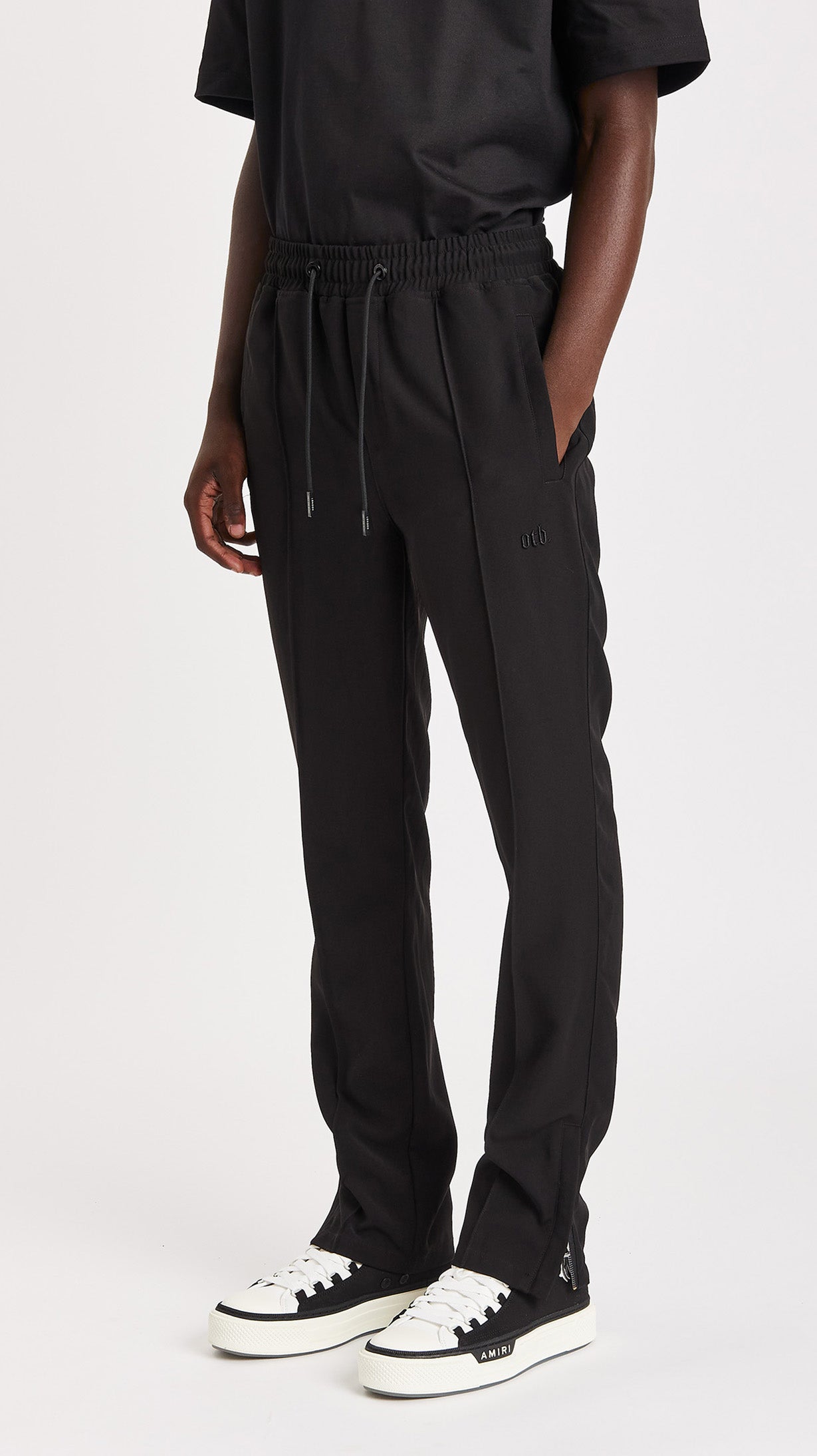 BLACK TWILL TAILORED TROUSER