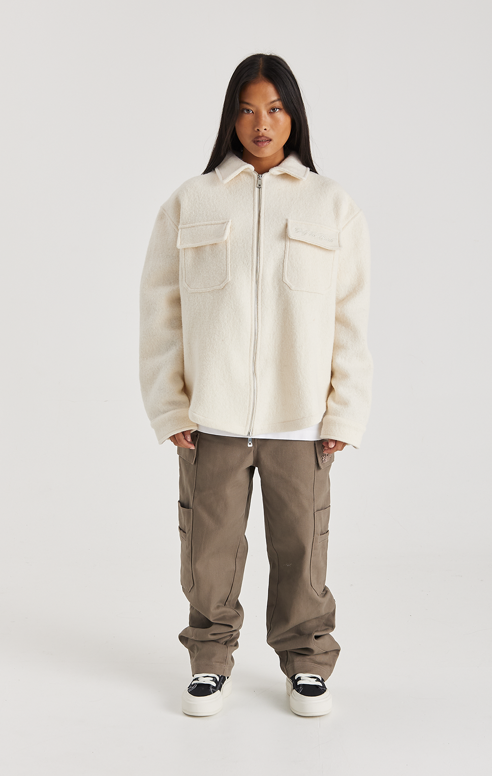 ECRU WOOL SHIRT ONLY THE BLIND