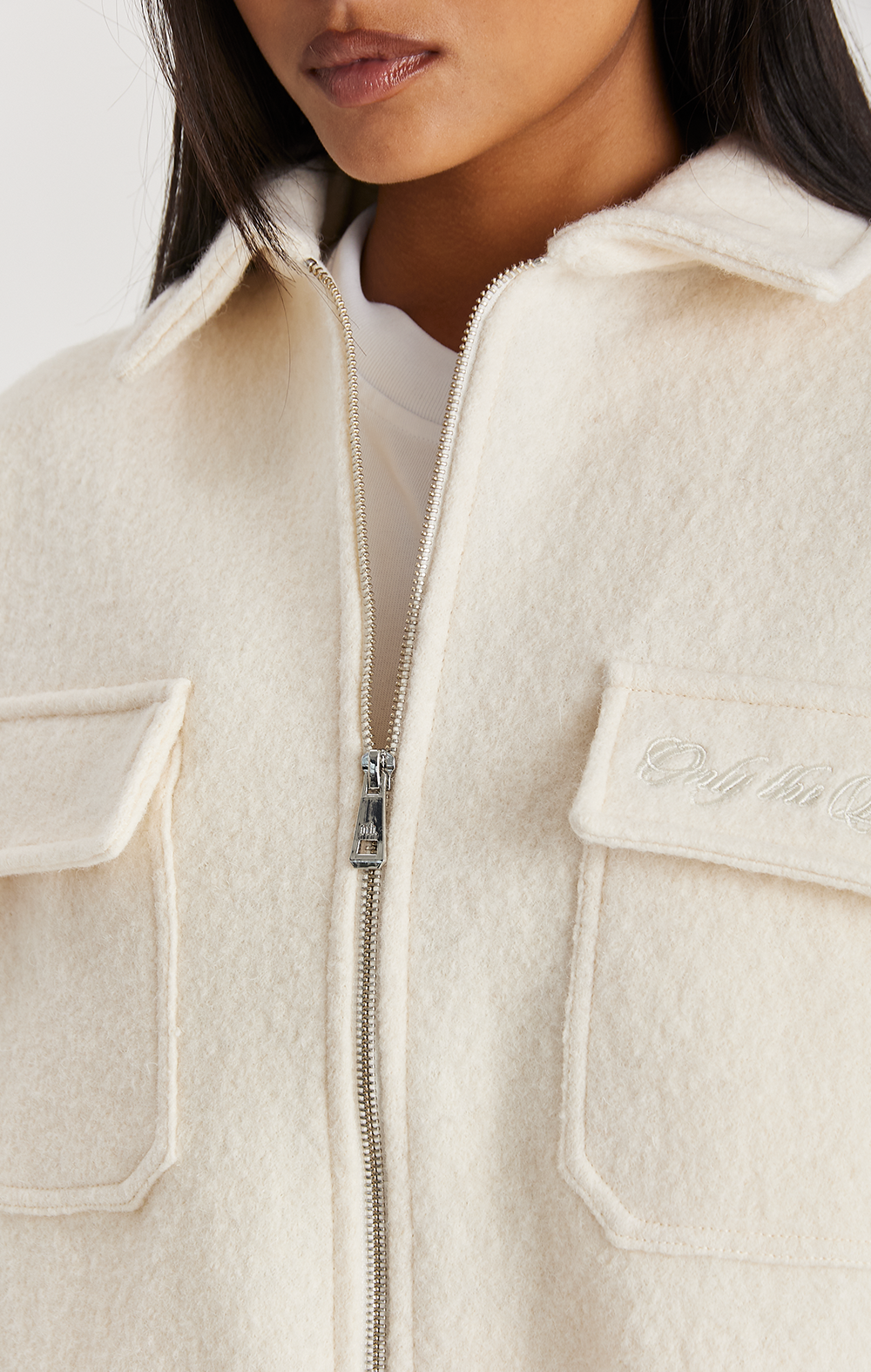 ECRU WOOL SHIRT ONLY THE BLIND