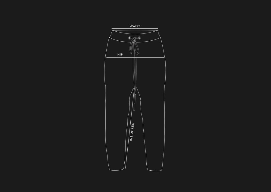 How to measure: Sweatpants · AW22 to AW26