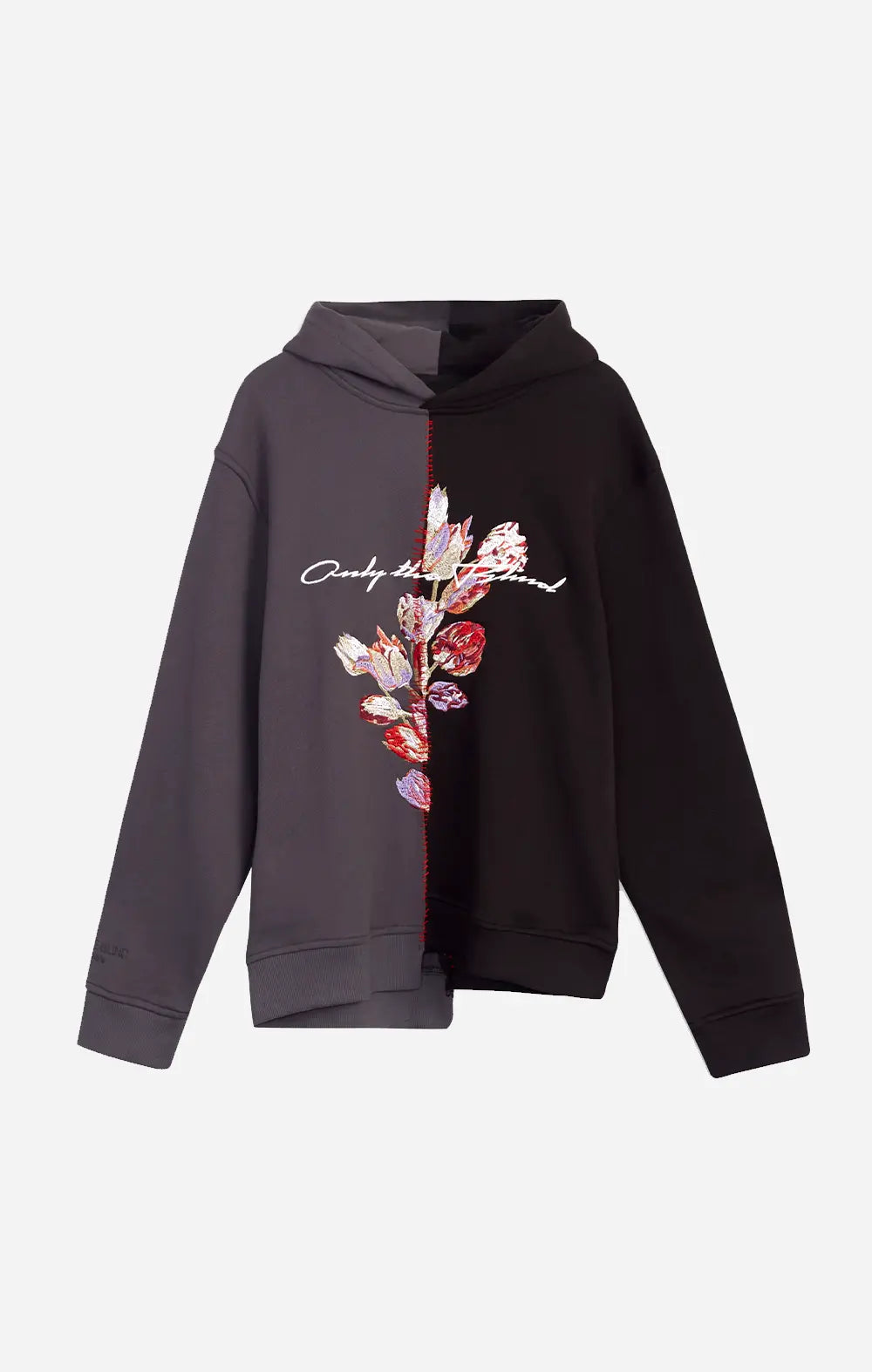 TULIP SPLIT EMBROIDERED SWEATSHIRT