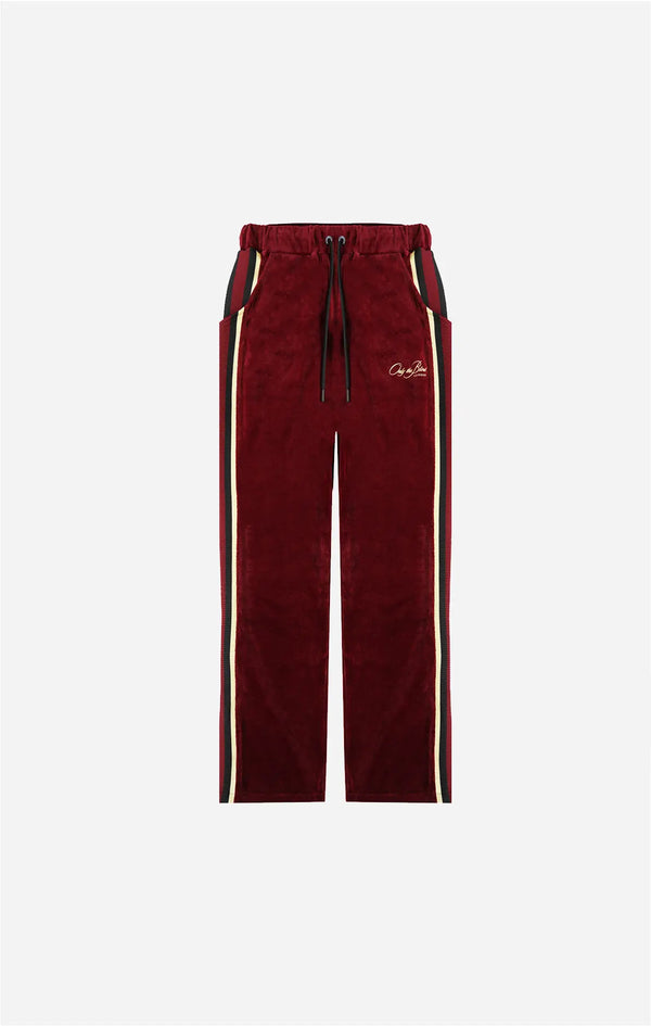 Maroon Velour Joggers