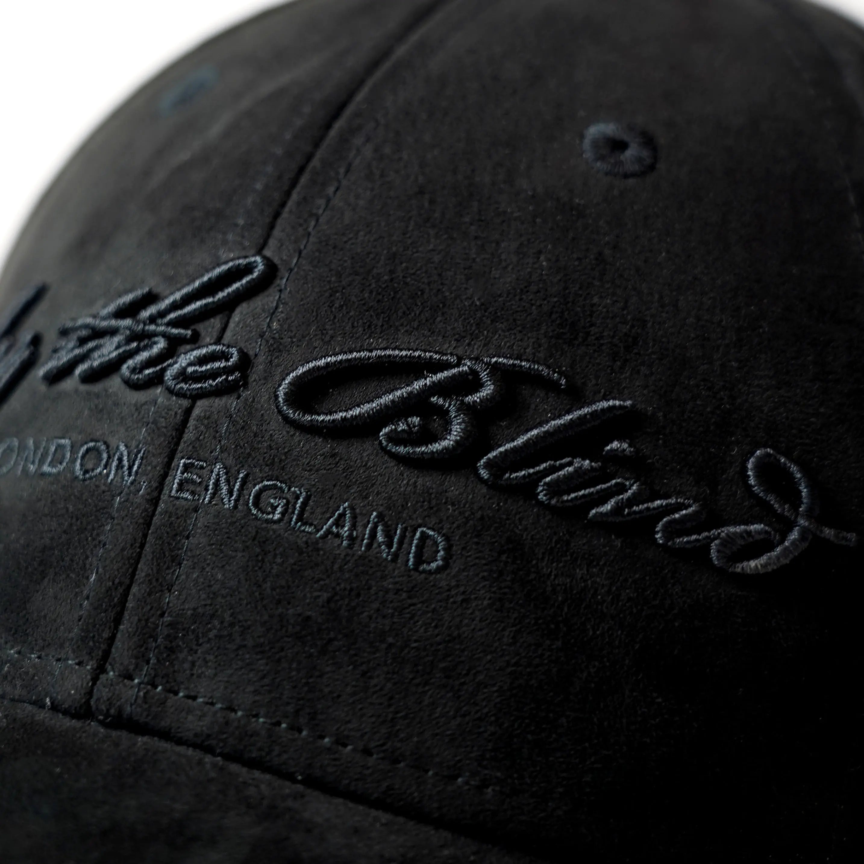 Black Suede Signature Cap - ONLY THE BLIND™