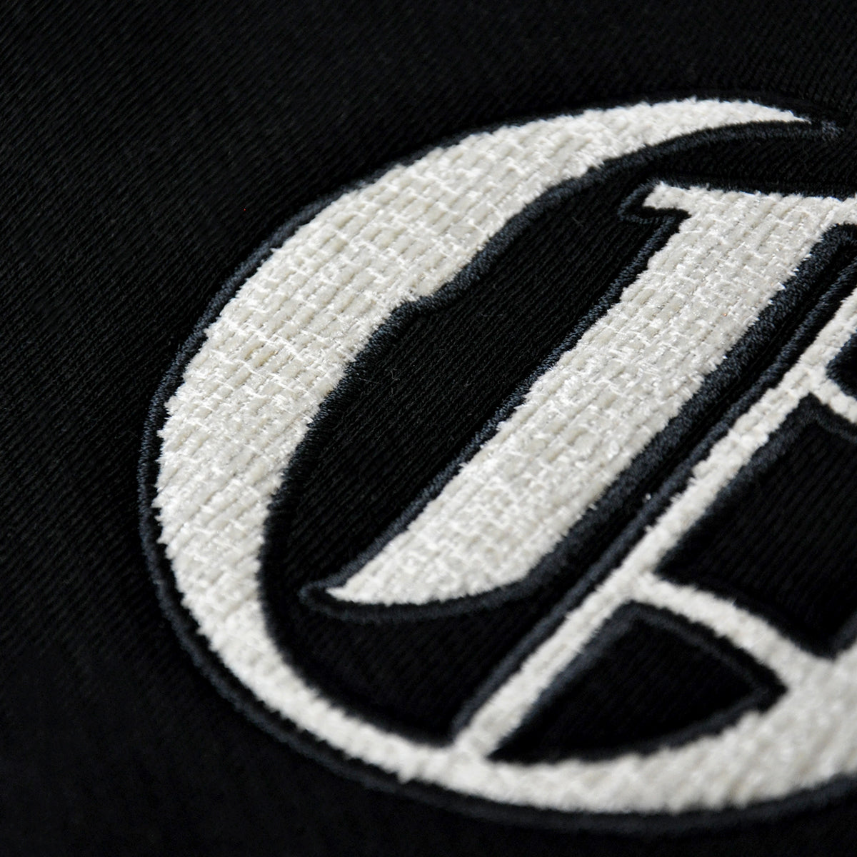 Black Crew Logo Appliqué Sweatshirt
