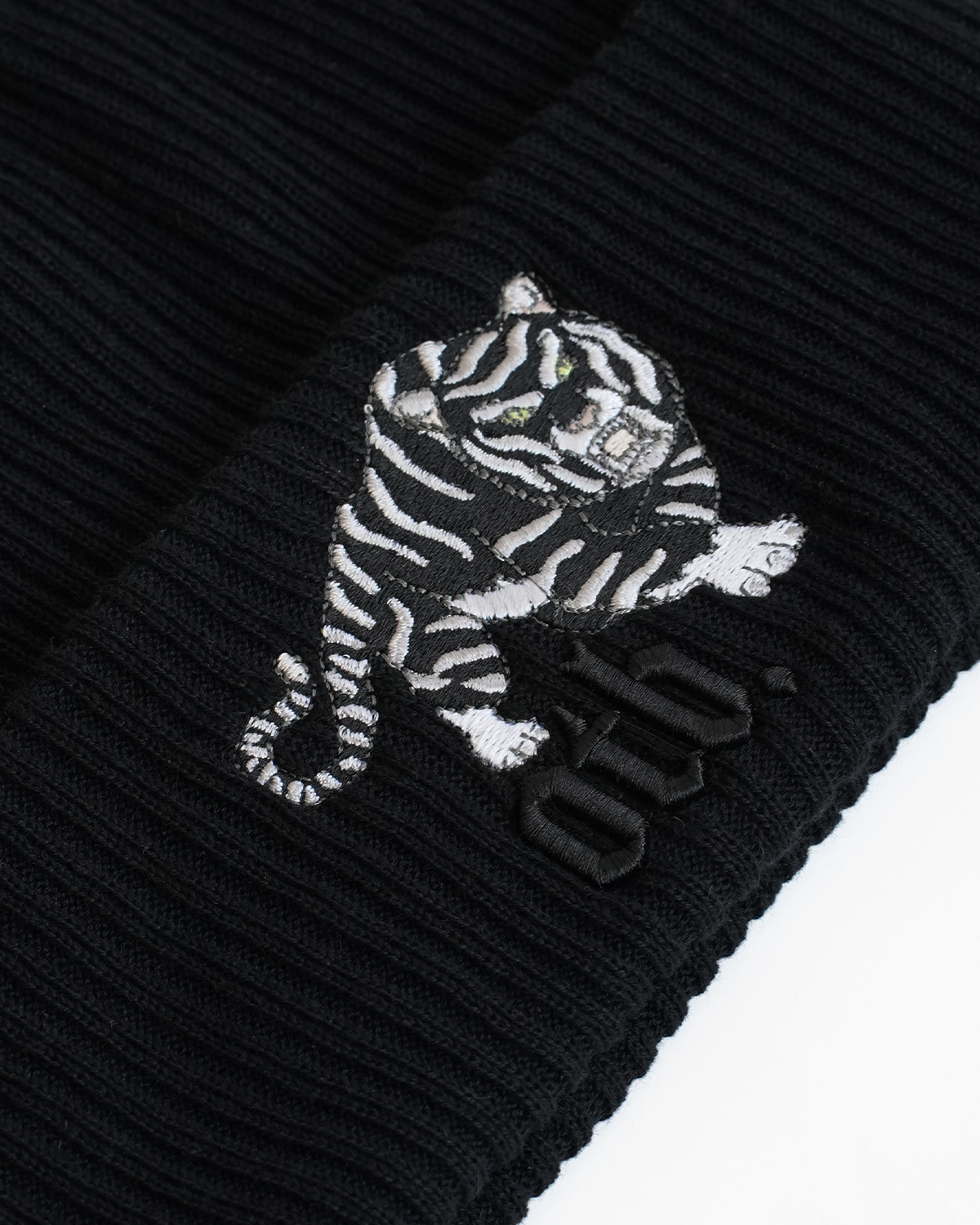 Black Tiger Beanie Hat