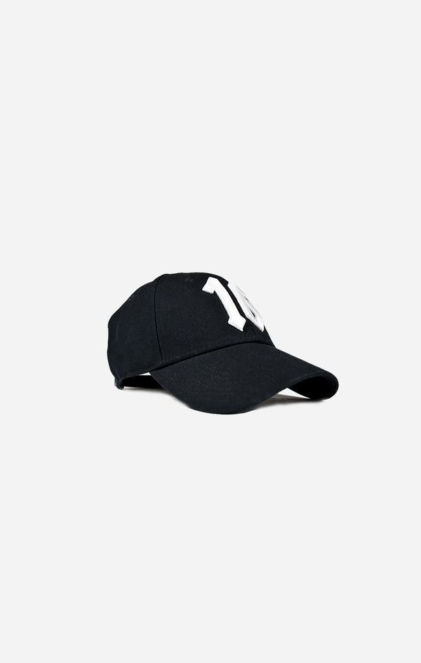 Black '16' Baseball Cap
